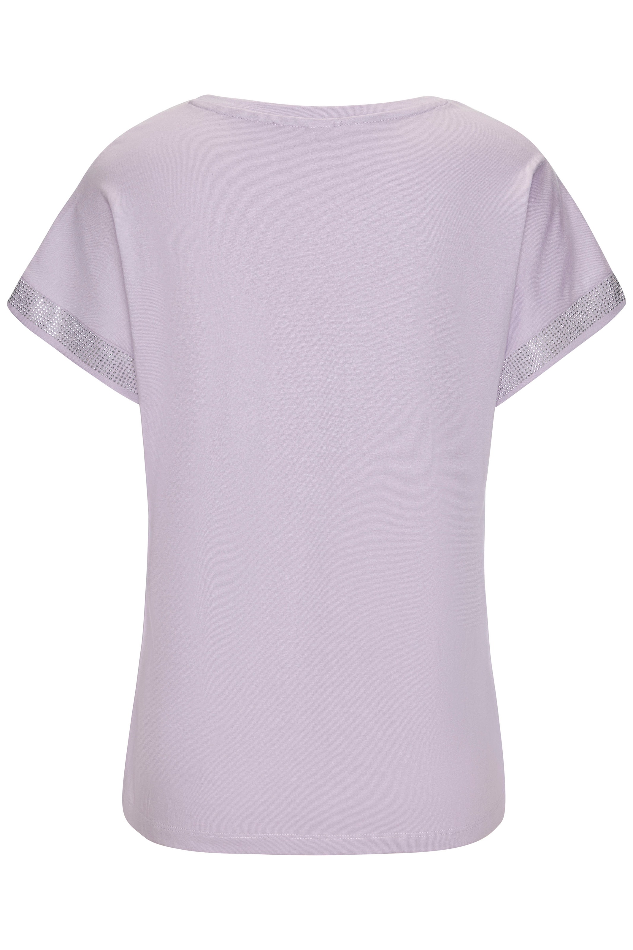 LASCANA Kurzarmshirt »mit glitzernem Strass-Design am Arm«, aus weicher Baumwoll-Qualität
