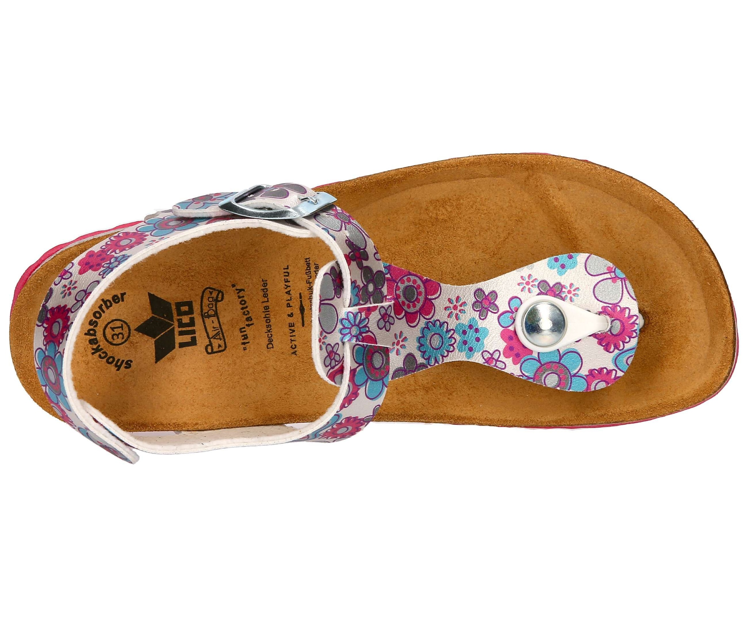 Lico Pantolette »Zehenstegpantolette Bioline Look«
