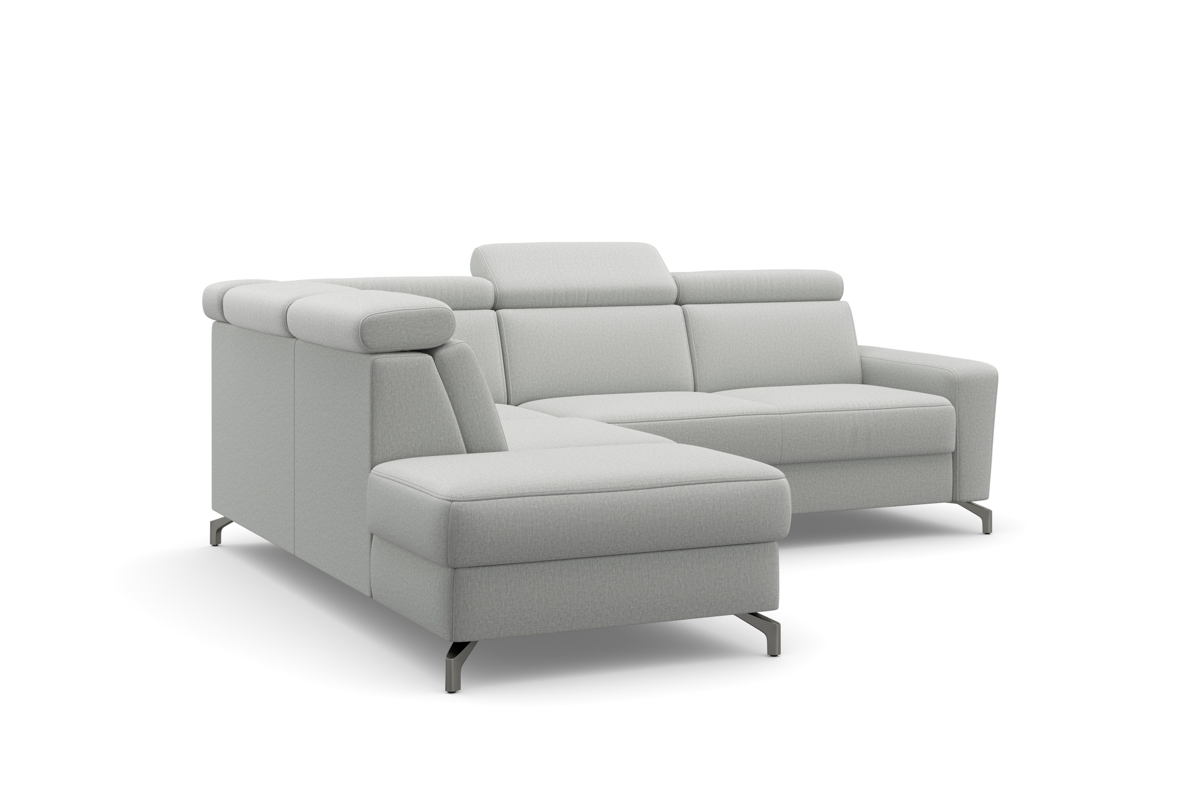 sit&more Ecksofa »Scarlett L-Form«, inklusive Kopfteilverstellung, wahlweise mit Bettfunktion, Bettkasten
