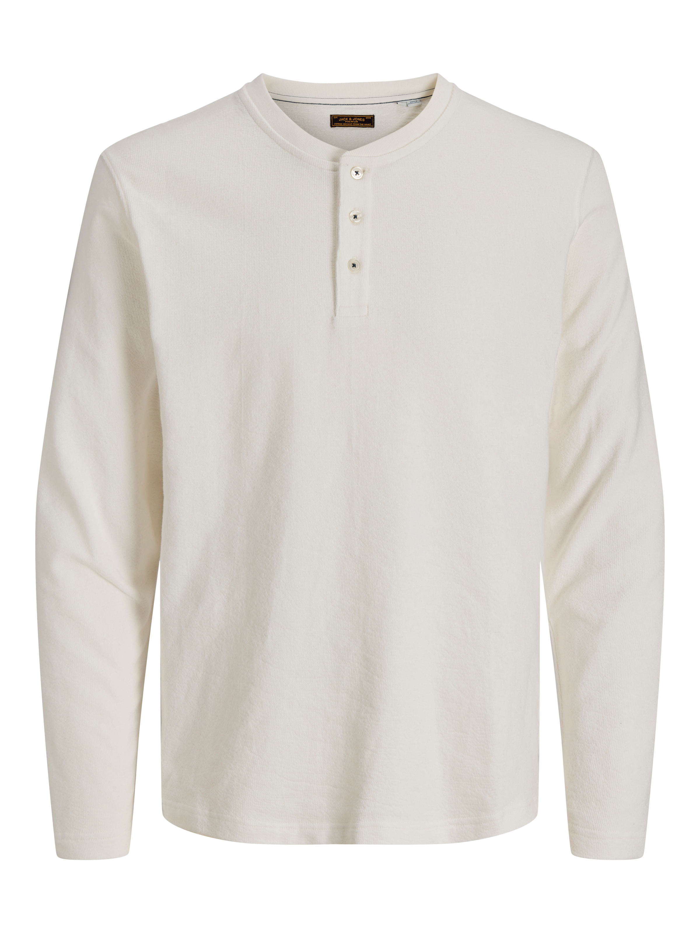 Jack & Jones Langarmshirt »JPRBLUASHER LS HENLEY TEE« Baumwolle, regular fit