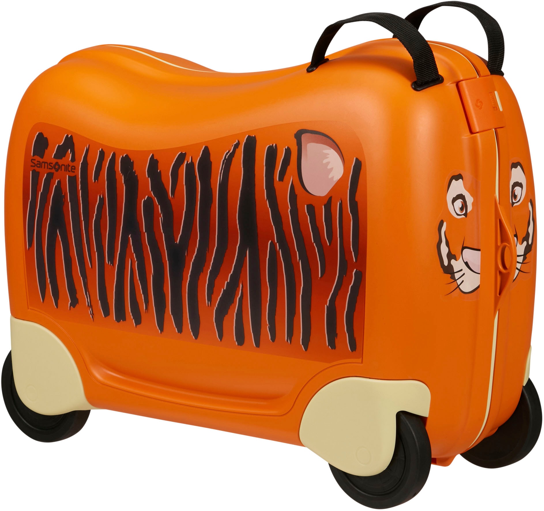 Kinderkoffer »Dream2Go Ride-on Trolley, Tiger«, 4 Rollen, zum sitzen und ziehen