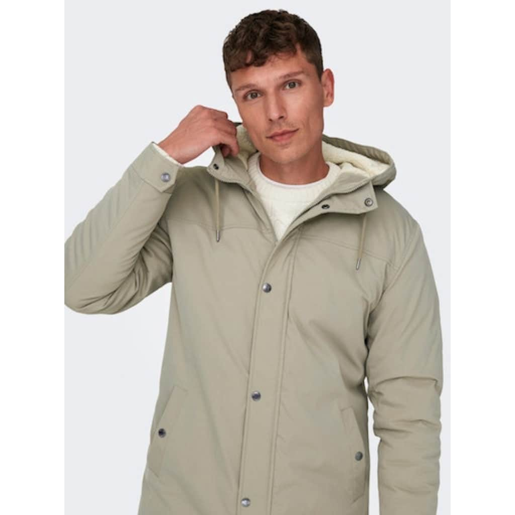 ONLY & SONS Parka »ALEX TEDDY PARKA«, mit Kapuze