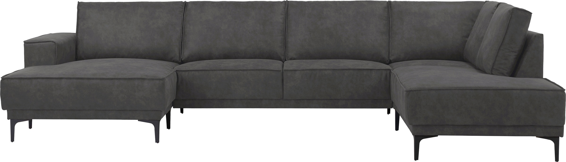 OTTO home Wohnlandschaft »XXL Sofa Oland, Struktur, Flachgewebe, Luxus-Micr günstig online kaufen