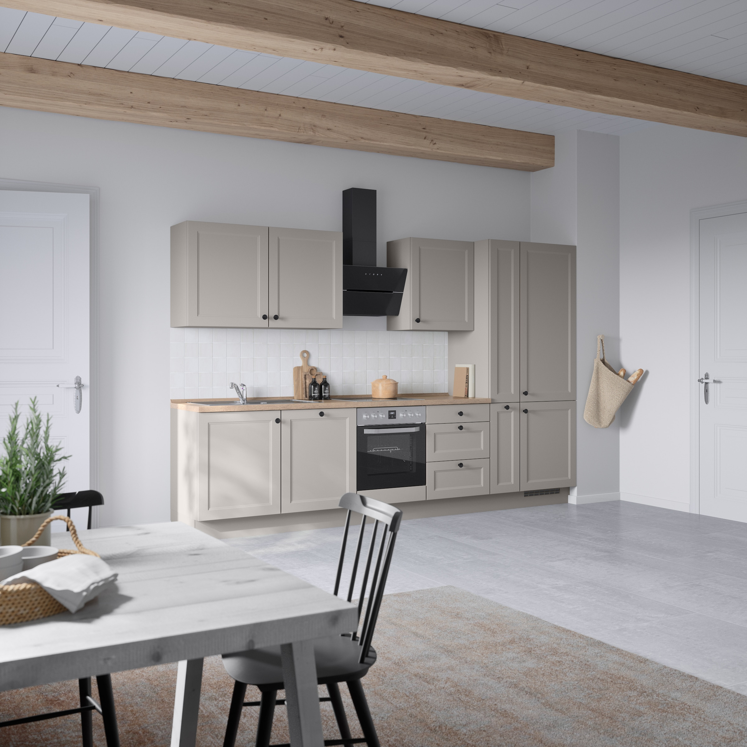 nobilia® Küchenzeile »"Cascada II"« vormontiert, Breite 330 cm, Ausrichtung wählbar, wahlw. mit E-Geräten