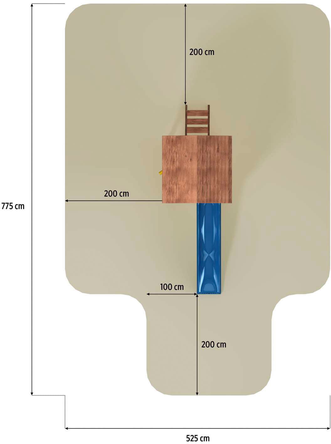 FUNGOO Spielturm »JOY«, mit Rutsche
