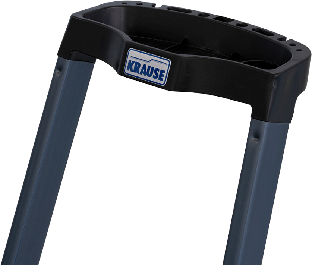 KRAUSE Stehleiter »SePro S«, Alu eloxiert, 1x8 Stufen, Arbeitshöhe ca. 370 cm
