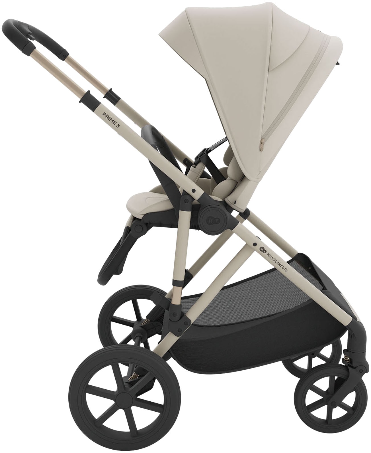 Kinderkraft Kombi-Kinderwagen »PRIME 3 3in1« 22 kg inkl. Babyschale MINK
