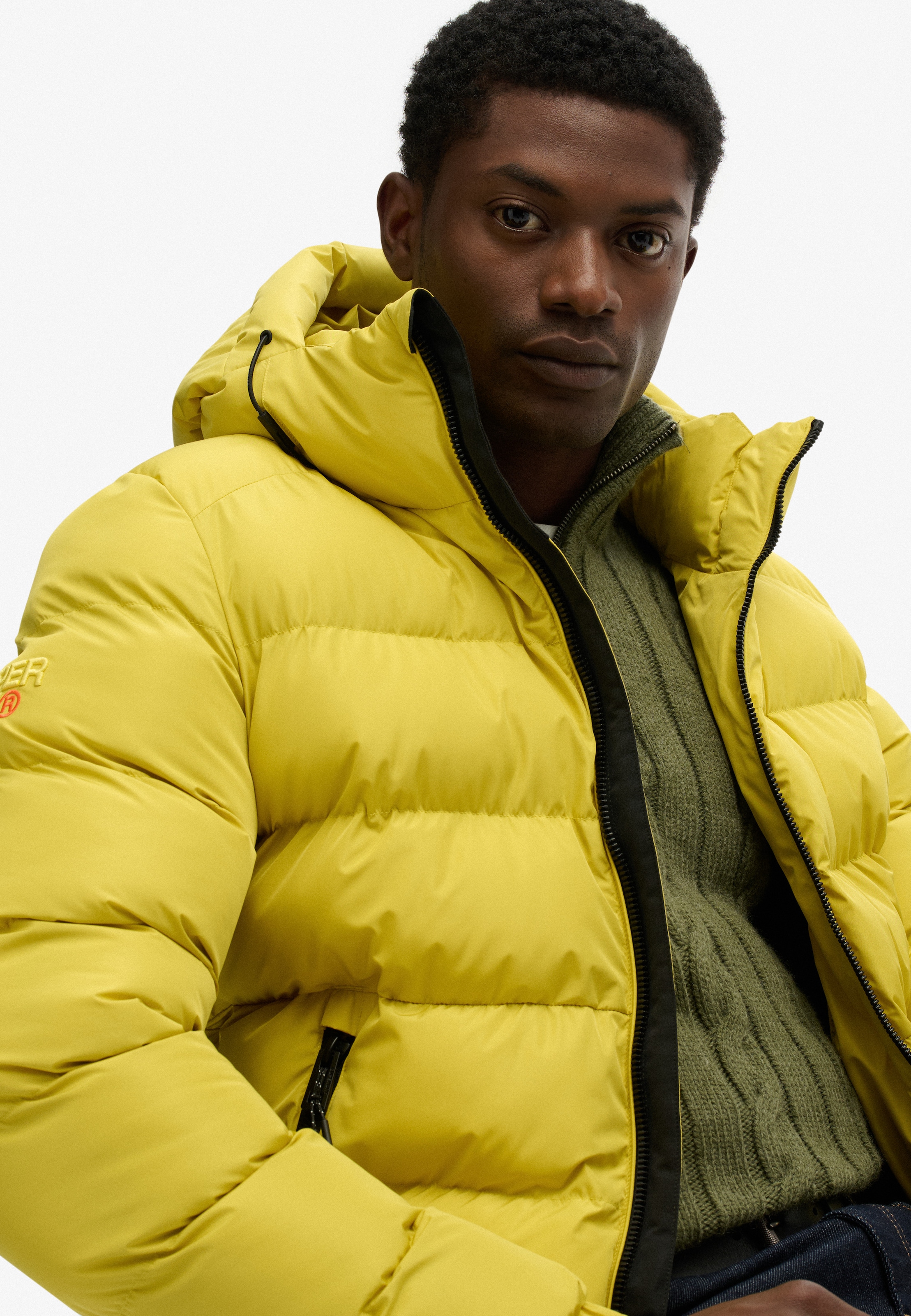 Superdry Steppjacke »HOODED SPORTS PUFFER JACKET« mit Kapuze