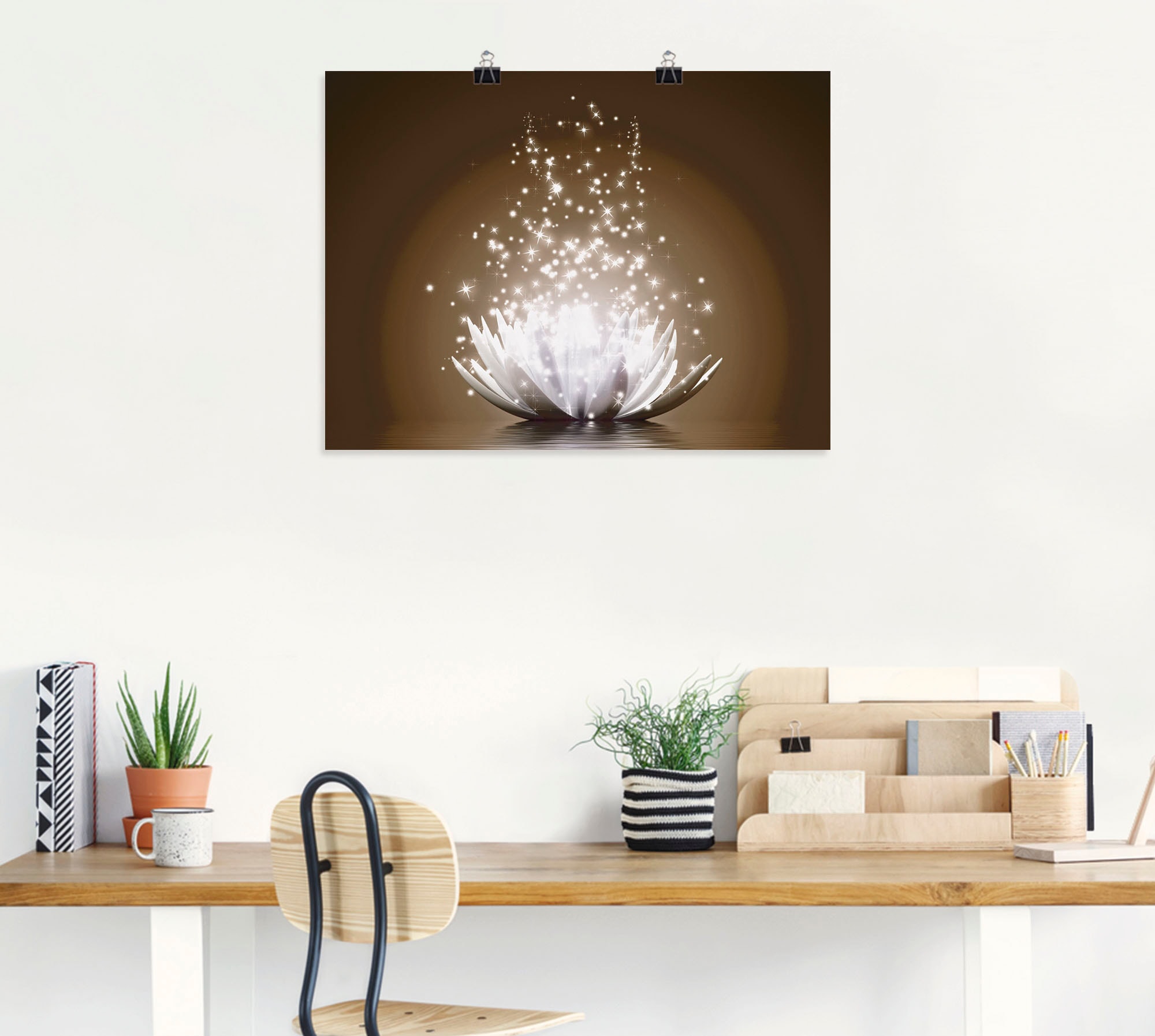 Artland Wandbild »Magie der Lotus-Blume«, Blumen, (1 St.), als Leinwandbild, Poster, Wandaufkleber in verschied. Größen