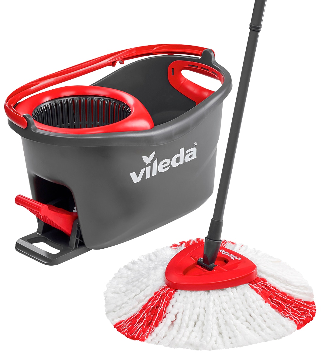 Vileda Bodenwischer-Set »Turbo Easy Wring & Clean«, ideal für Laminat, Parkett, Fliesen