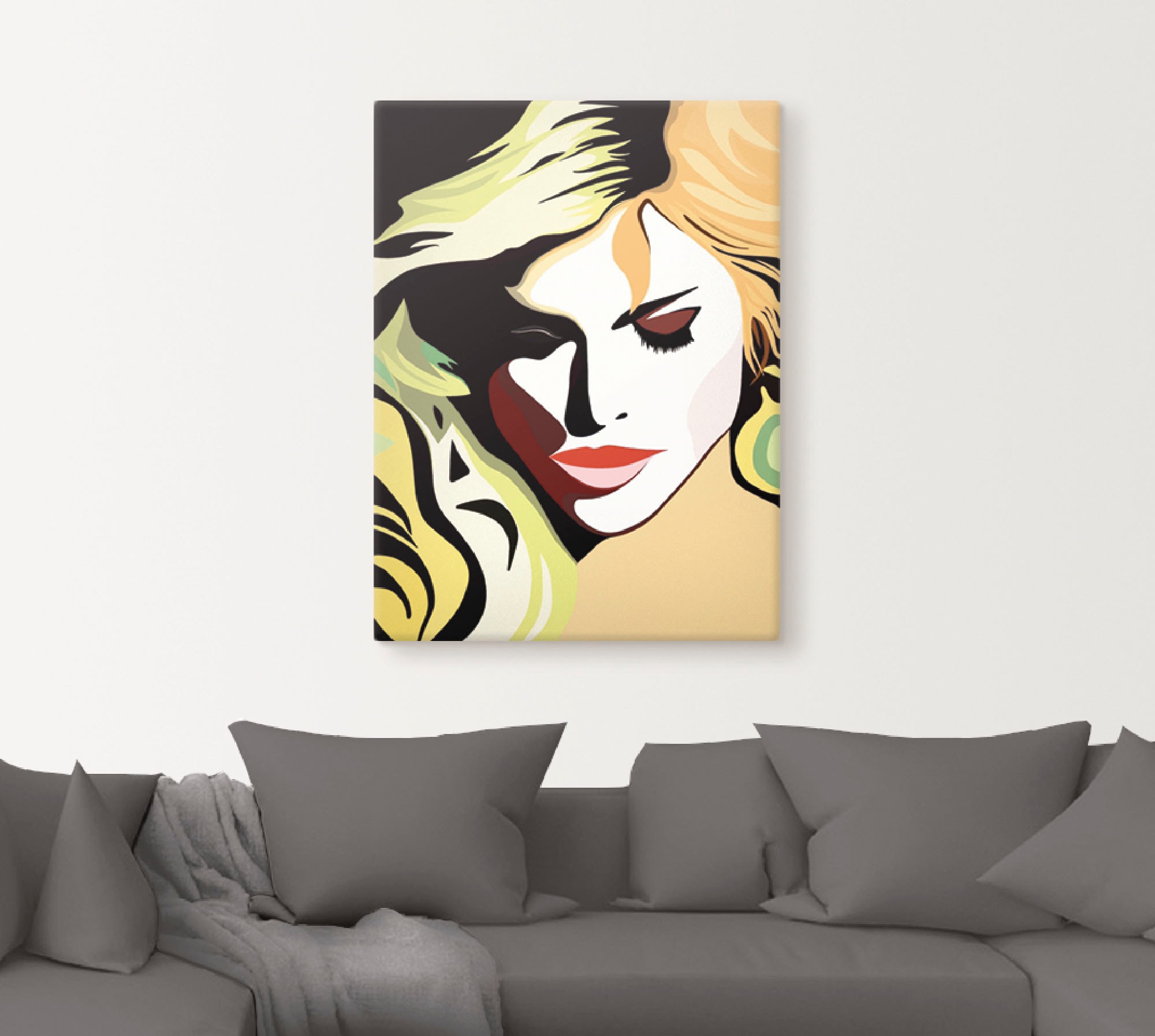 Artland Wandbild »Schöne Frau«, Frau, (1 St.), als Alubild, Outdoorbild, Leinwandbild, Wandaufkleber, versch. Größen