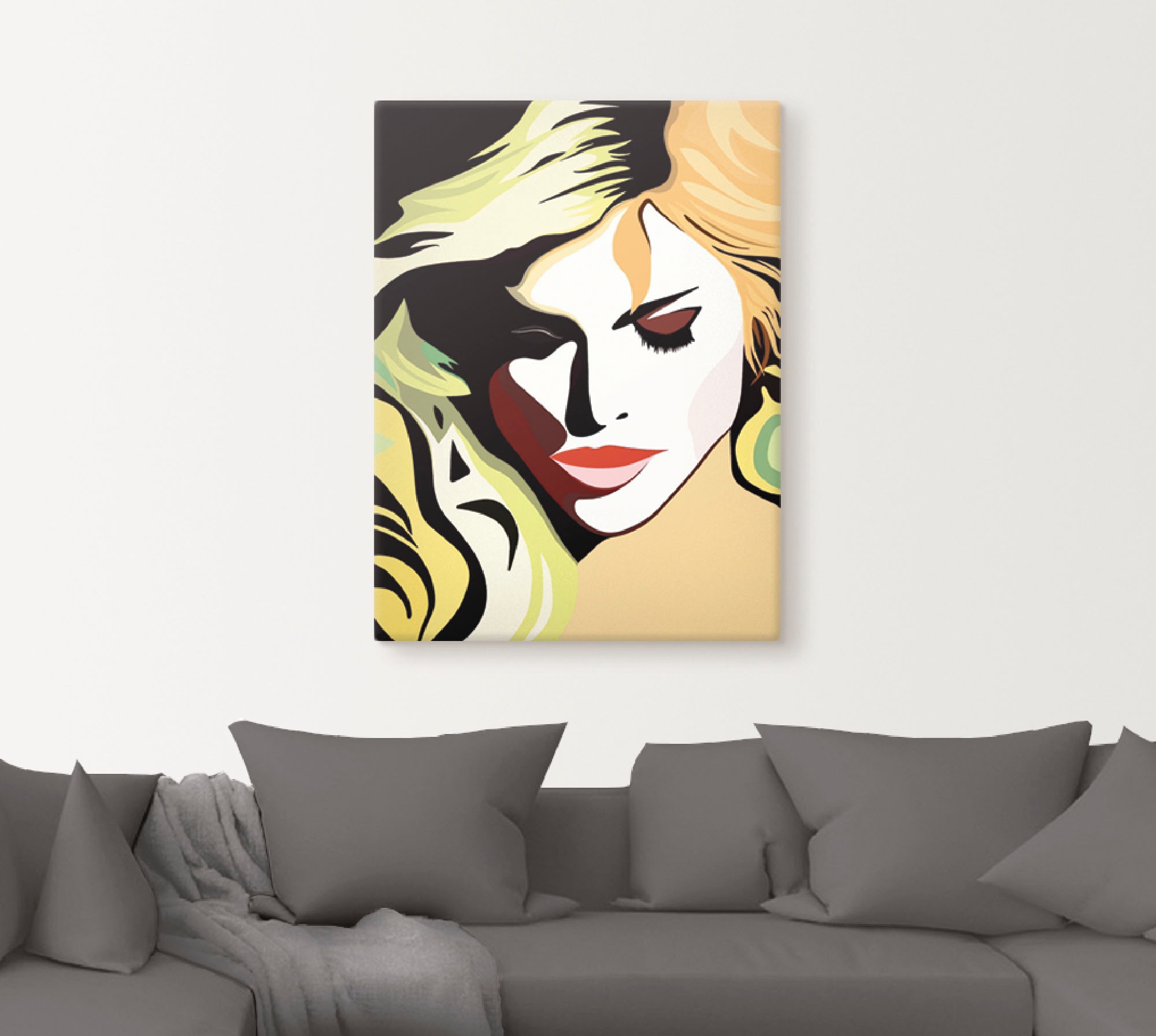 Artland Wandbild »Schöne Frau« Frau 1 Stk. tlg. als Alubild, Outdoorbild, L günstig online kaufen