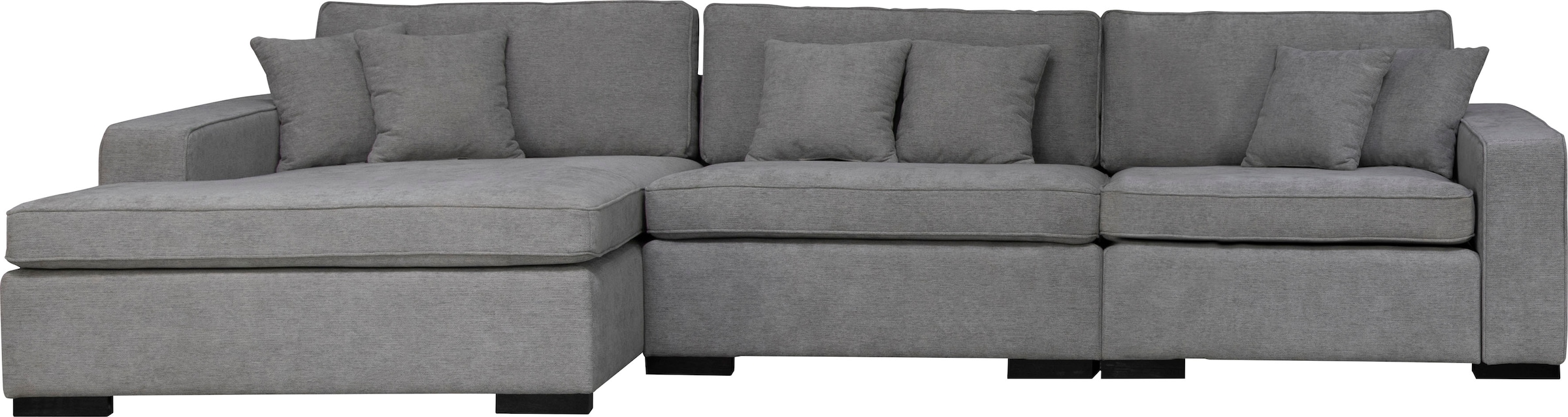 Home affaire Ottomane »Skara L-Form«, Lounge-Sofa mit Federkernpolsterung, günstig online kaufen