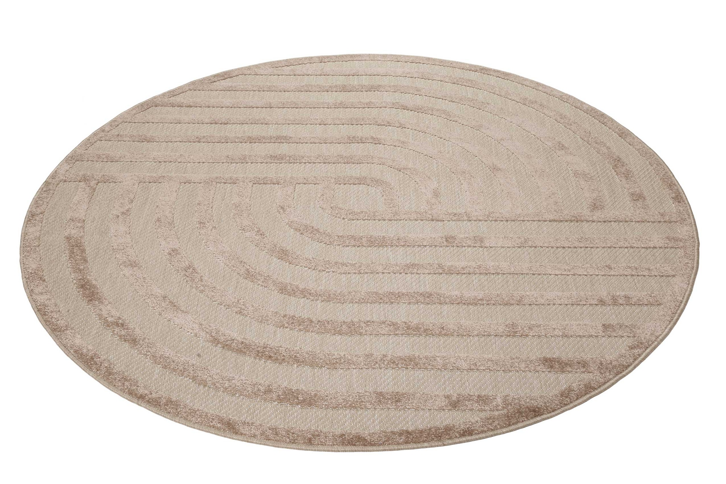 Esprit Outdoorteppich »Spirit, ESP-54229«, rund, 6 mm Höhe, mit Hoch-Tief-E günstig online kaufen