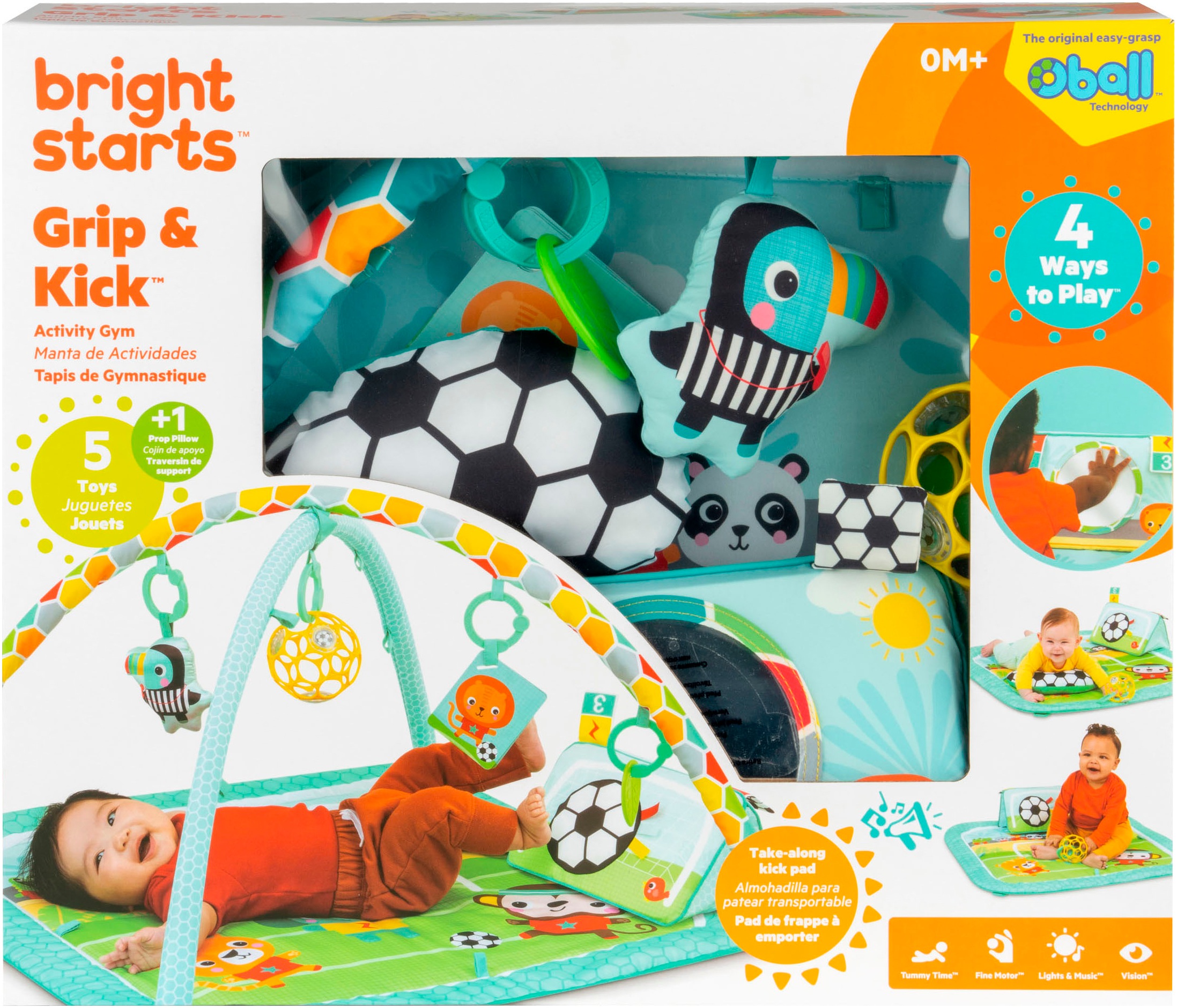 Bright Starts Spielbogen »Grip & Kick Activity Gym«, mit Licht- und Soundeffekt
