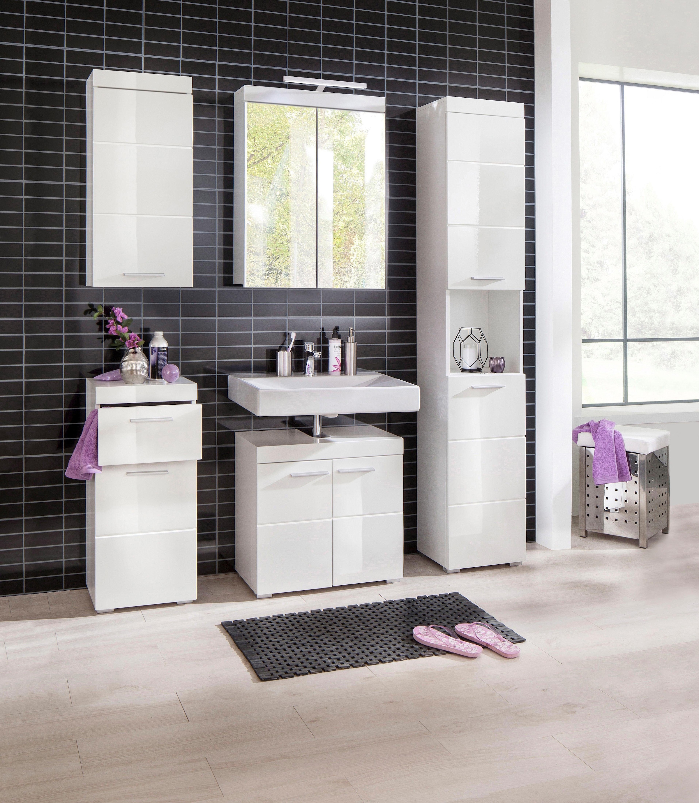 INOSIGN Waschbeckenunterschrank »Avena«, Höhe 56 Aussparung im Online-Shop 2 Türen mit cm, und bestellen Badezimmerschrank