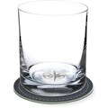 Contento Whiskyglas, (Set, 4 tlg., 2 Whiskygläser und 2 Untersetzer), Kompass, 400 ml, 2 Gläser, 2 Untersetzer