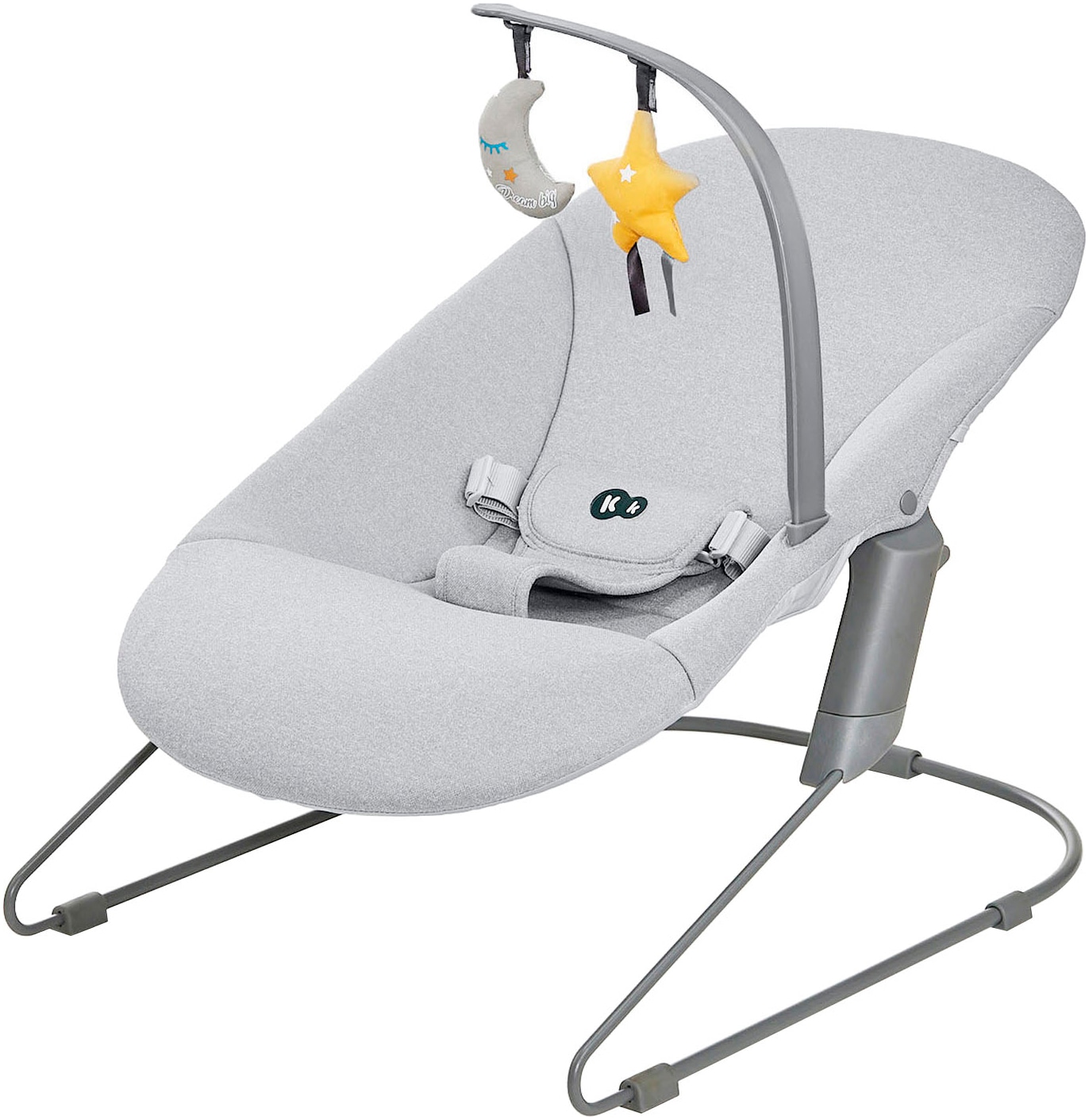 Kinderkraft Kombihochstuhl »Set: Kinderstuhl ENOCK + Babywippe CALMEE GREY«, (Set), 2 St., mitwachsend