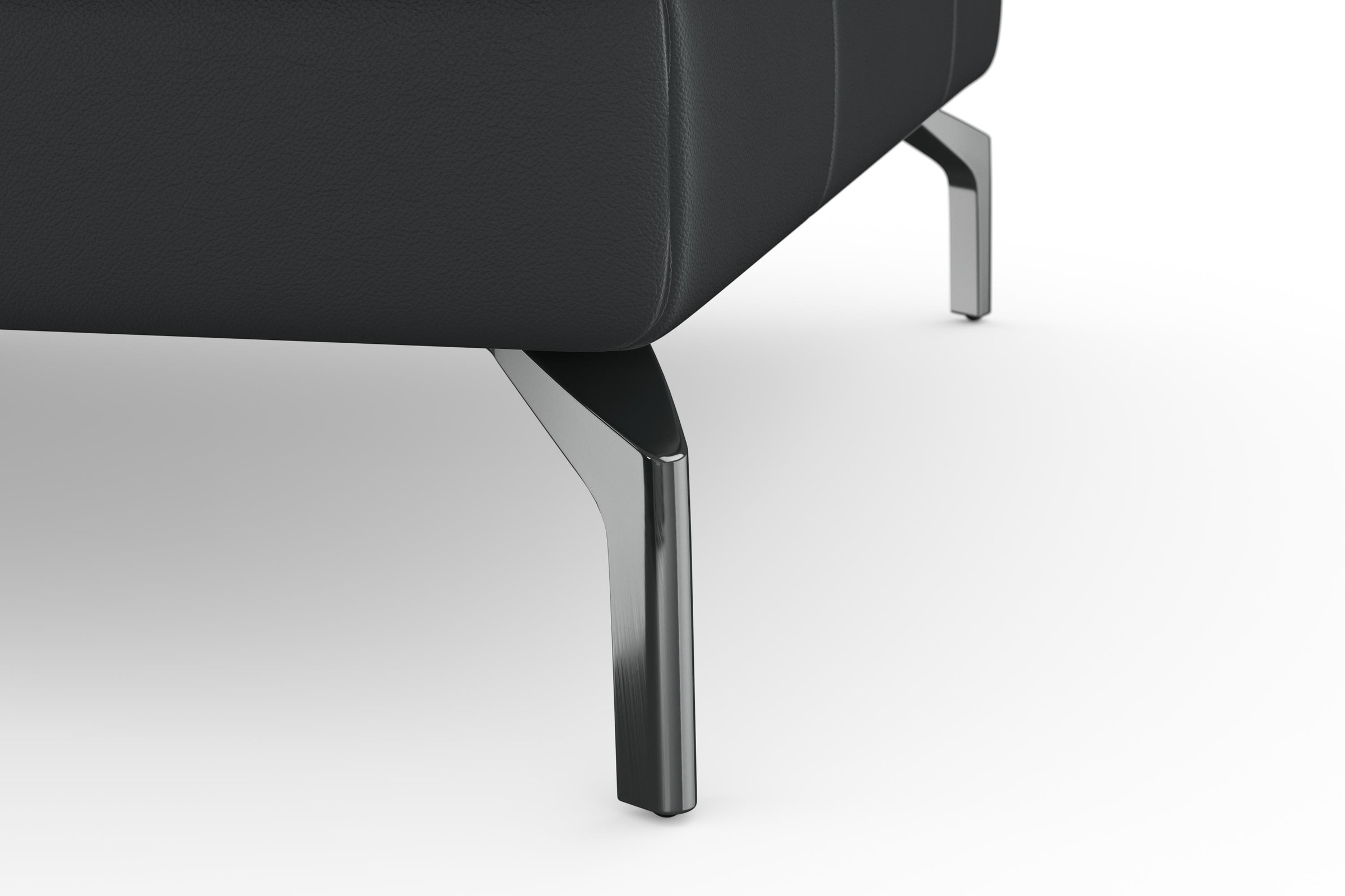 sit&more Ecksofa »Bendigo L-Form«, inklusive Sitztiefenverstellung, Bodenfreiheit 15 cm, in 2 Fußfarben