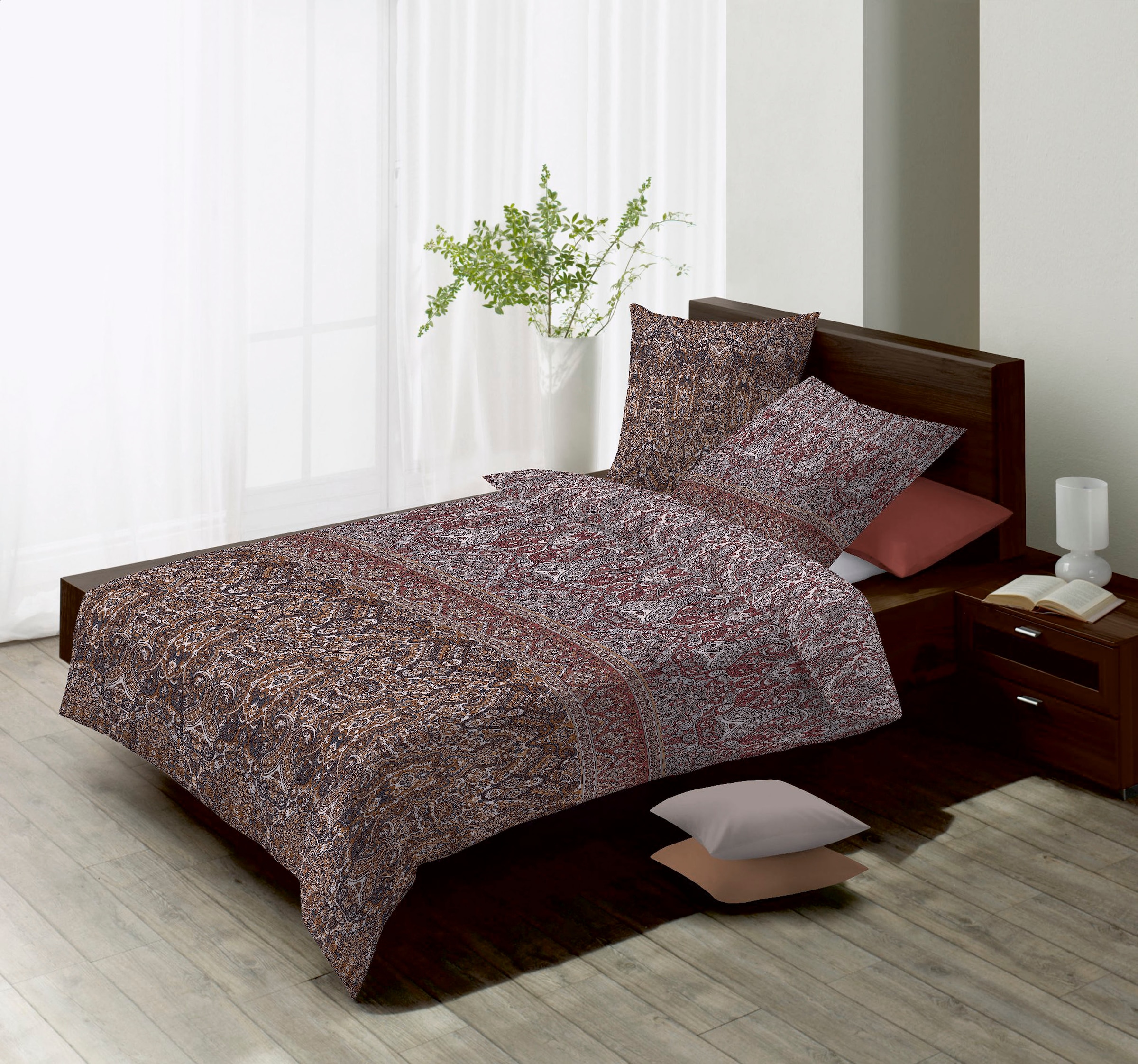 fleuresse Bettwäsche »Davos«, Feinbiber, Baumwolle, in Gr. 135x200, 155x220, 200x200cm