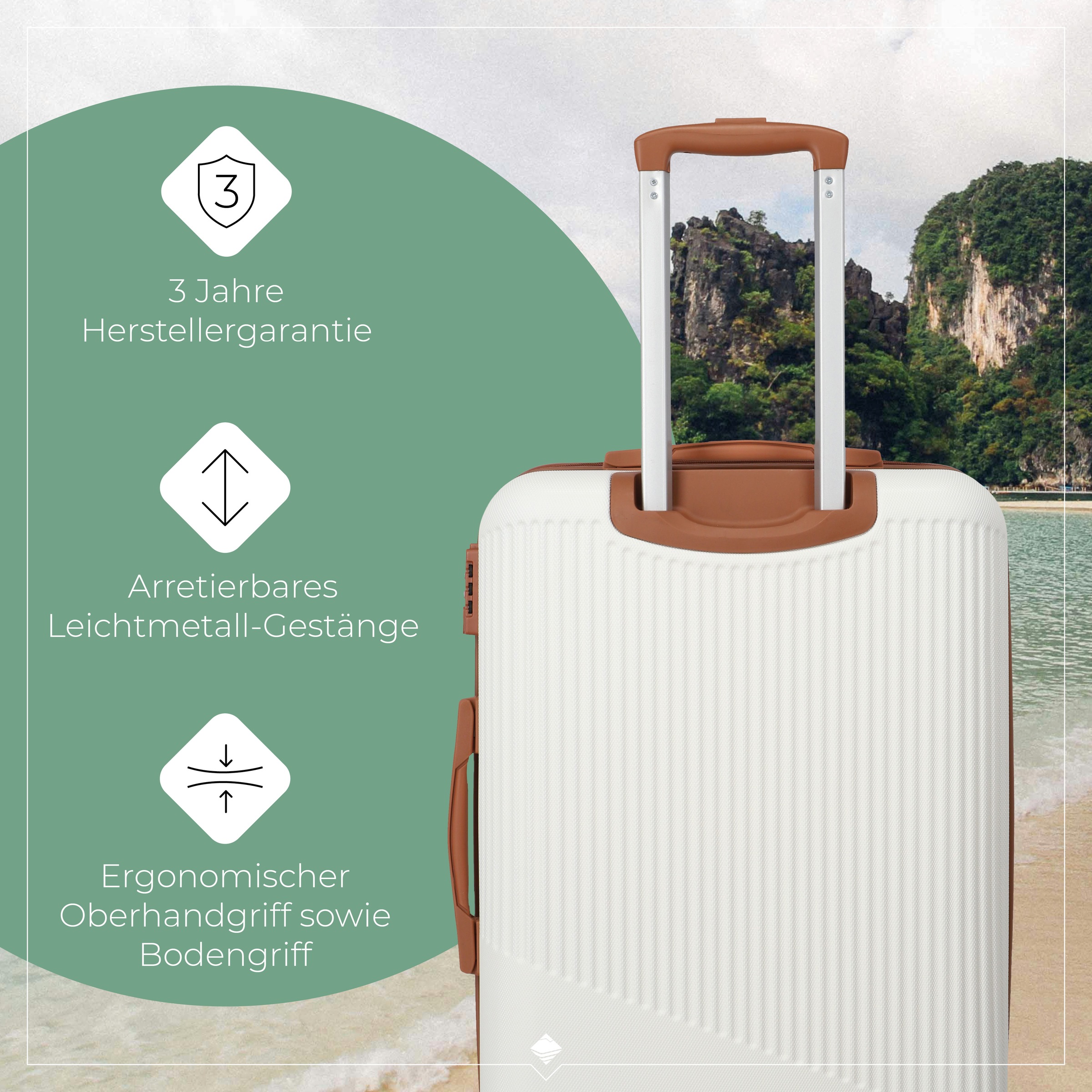 travelite Hartschalen-Trolley »BALI, in verschiedenen Größen und Farben«, 4 Rollen, Hartschallenkoffer Reisegepäck Reisekoffer TSA Schloss