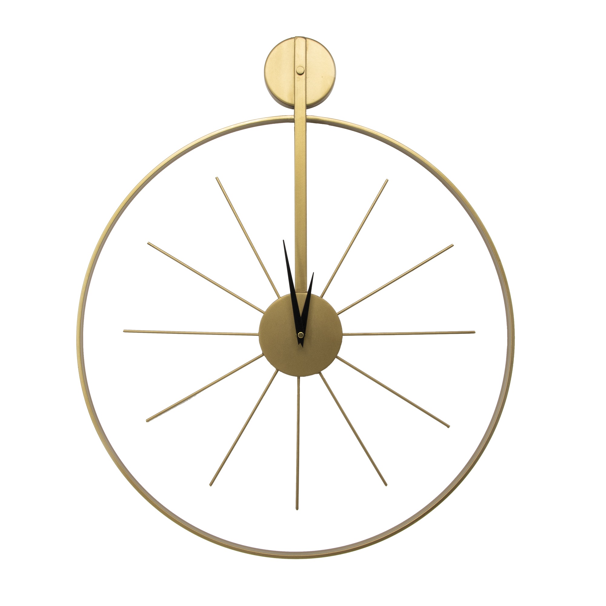 Art for the home Wanduhr »Luxus Wanduhr Rund«, Uhr - Luxuriöse runde Hängeuhr in Gold - 55cm x 65 cm