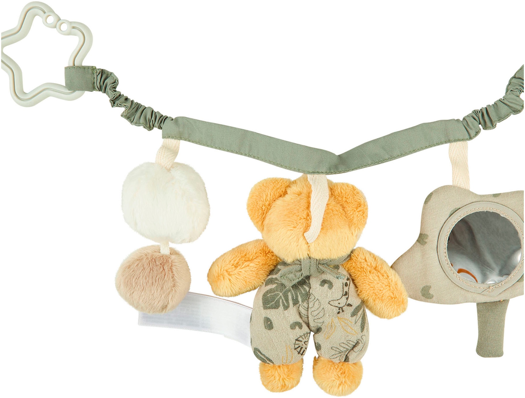 Sterntaler® Kinderwagenkette »Kinderwagenkette Löwe Leo«, mit Spiegel und Rassel