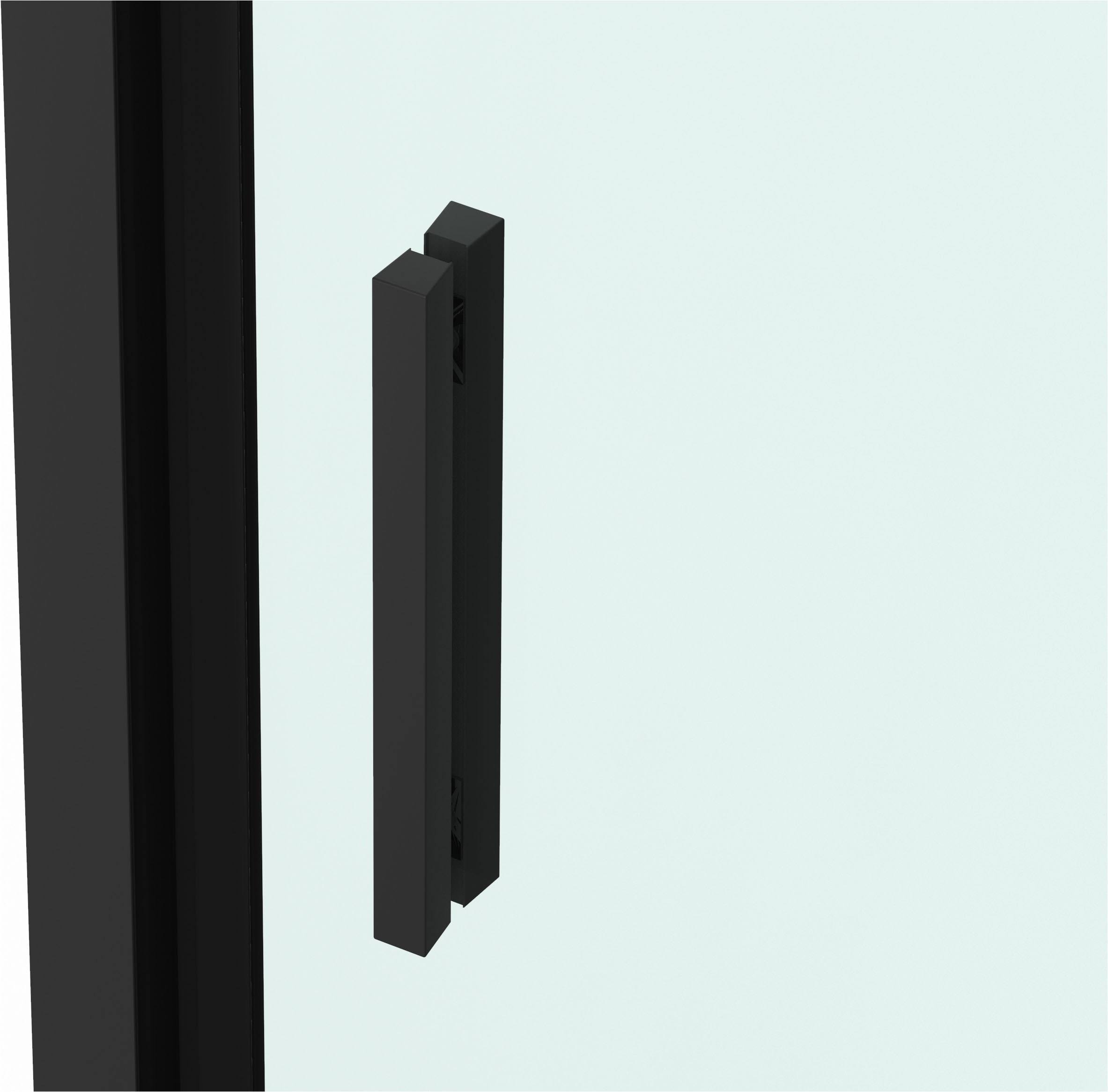 Sanotechnik Dusch-Falttür »Sanotechnik SlimLine Falttür schwarz« Easy Clean Beschichtung