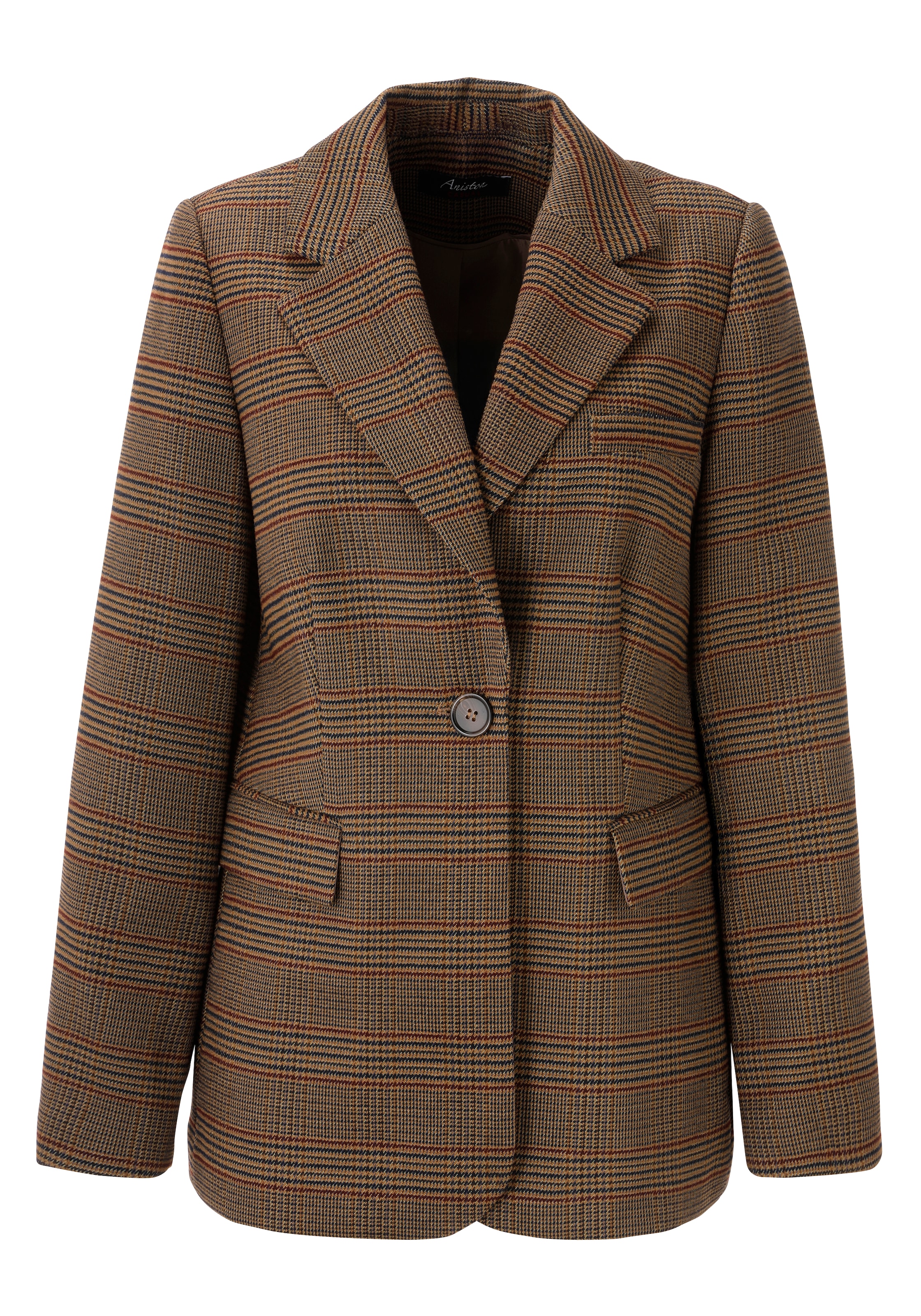 Aniston CASUAL Longblazer im trendigen Karo-Dessin - NEUE KOLLEKTION