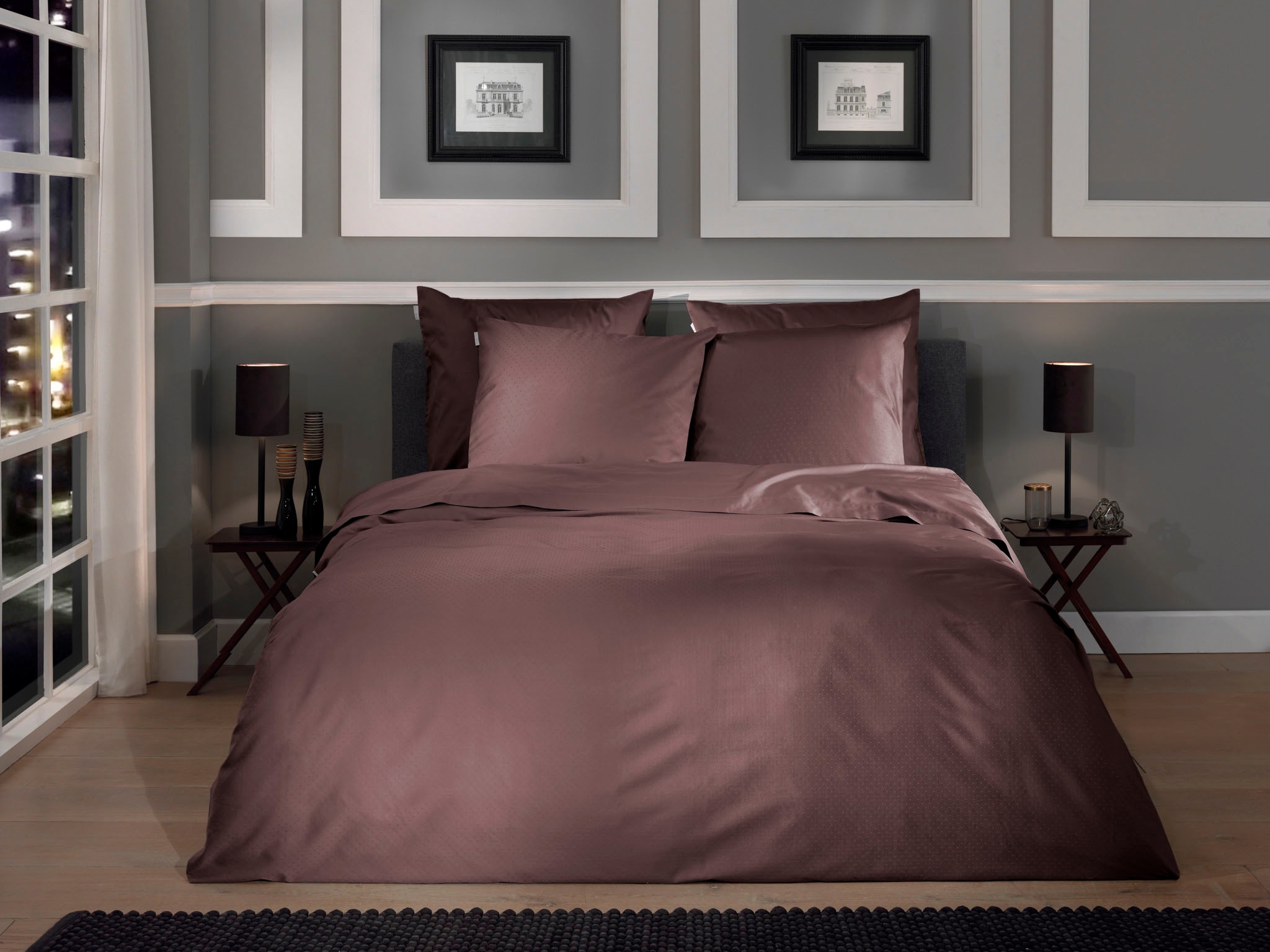 Heckett & Lane Bettwäsche »Punto« 2 Stk. tlg. gepunktet, 100% Baumwolle ab 135x200 cm.