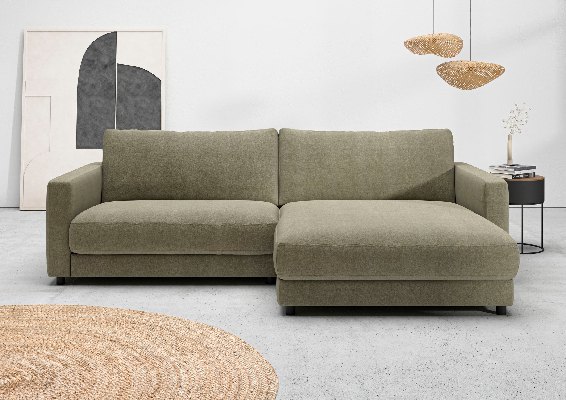 Home affaire Ecksofa »Ecksofa Jiro, L-Form, große Sitztiefe, Breite 265 cm« günstig online kaufen