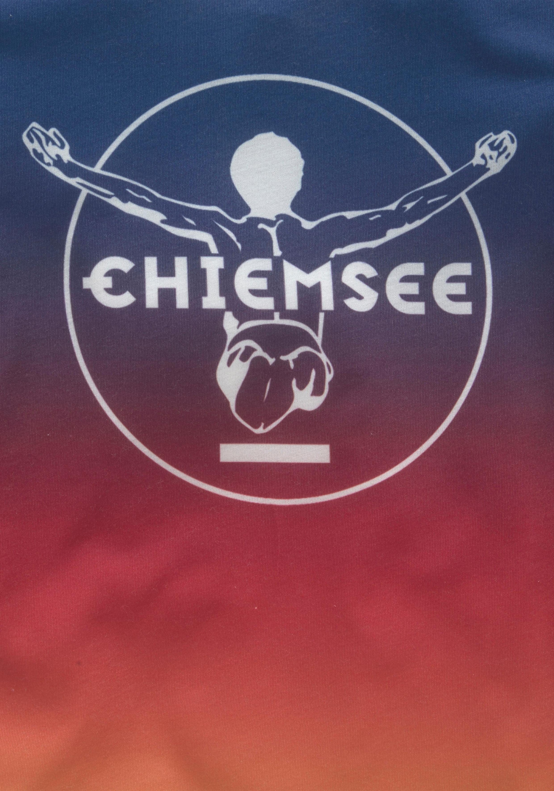 Chiemsee T-Shirt, im vorn Druck mit Farbverlauf