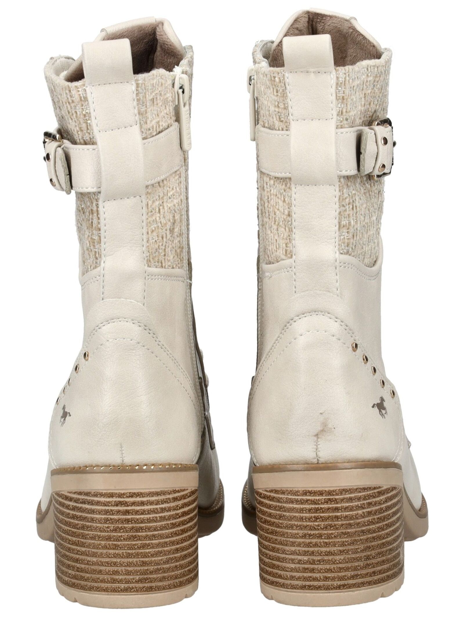 Mustang Shoes Schnürstiefelette »Mustang Shoes Stiefelette Lederimitat/Textil«