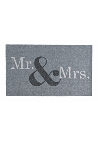 Zala Living Fußmatte »Mr & Mrs«, rechteckig, 7 mm Höhe, mit Spruch, Schrift, Robust,... kaufen