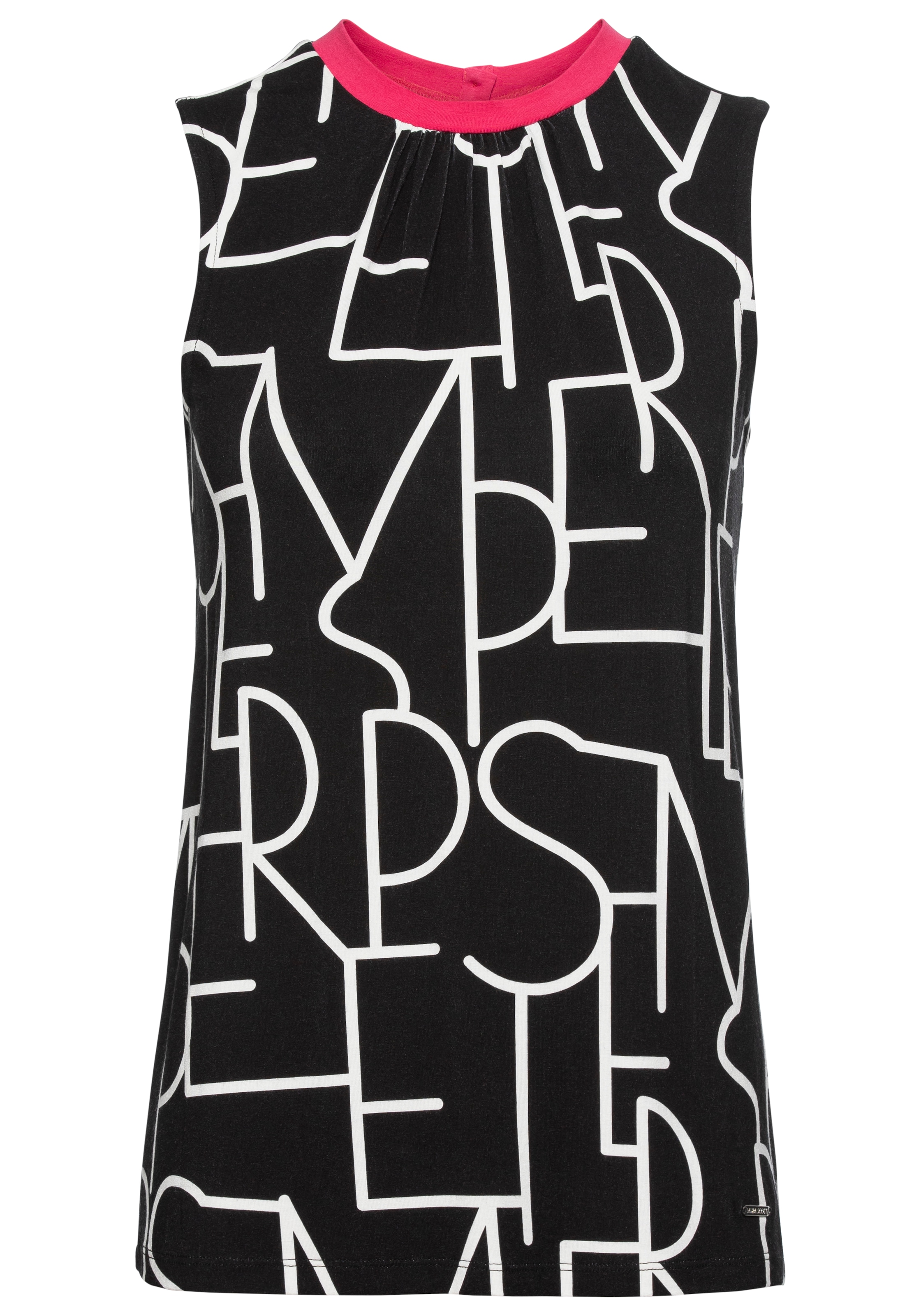 Laura Scott Shirttop figurumschmeichelnde Passform, hüftlange Schnittform