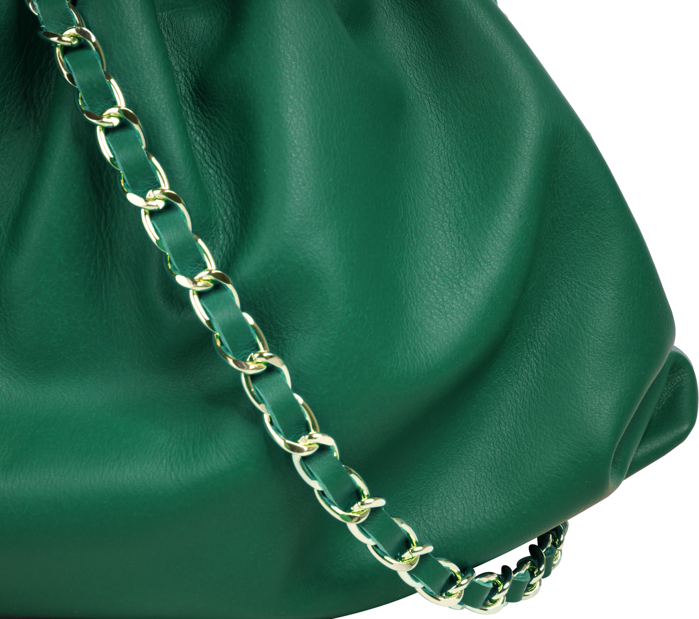 Cluty Umhängetasche, echt Leder, Made in Italy