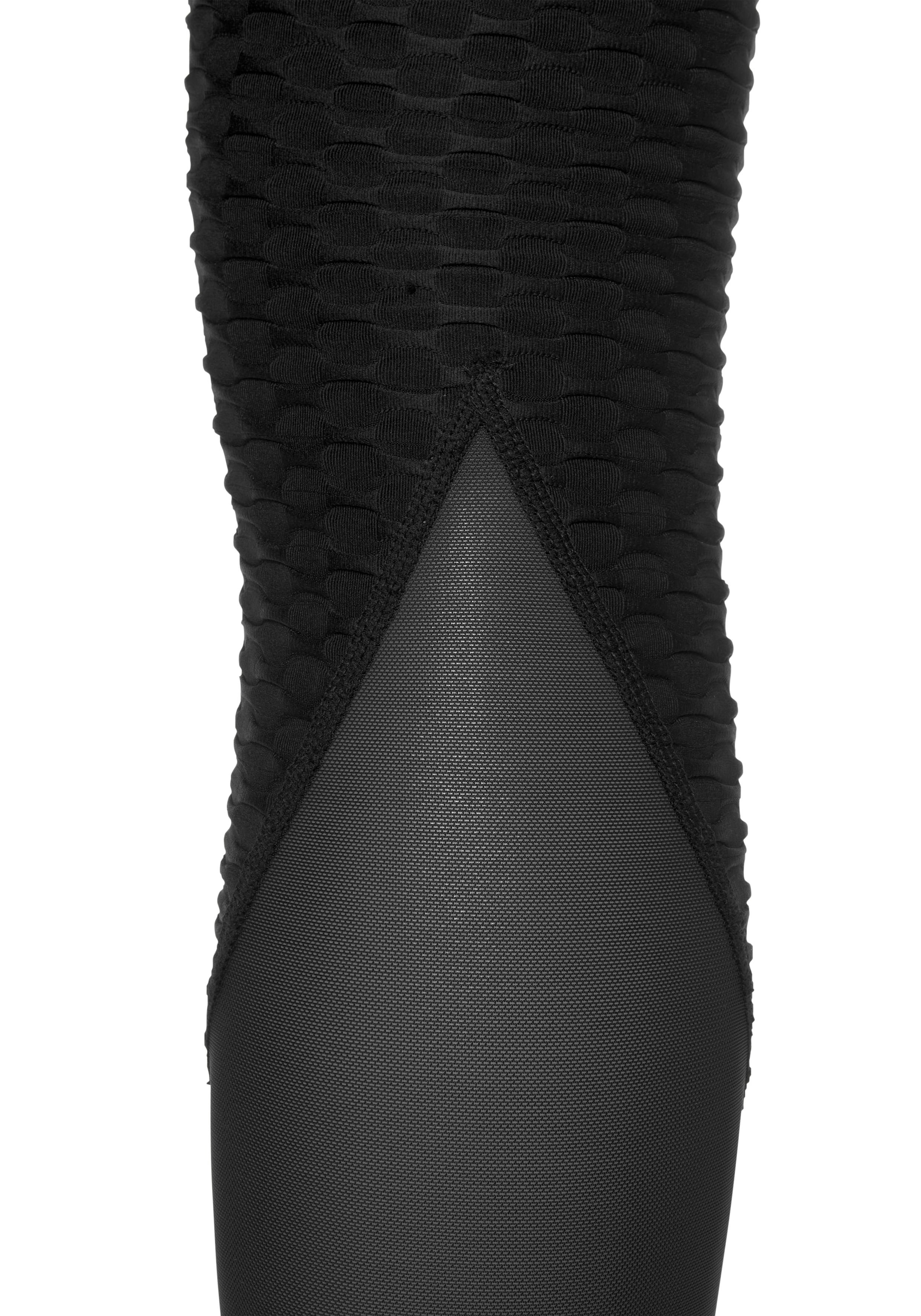 Vivance active Funktionsleggings, mit Wabendesign und Mesheinsatz