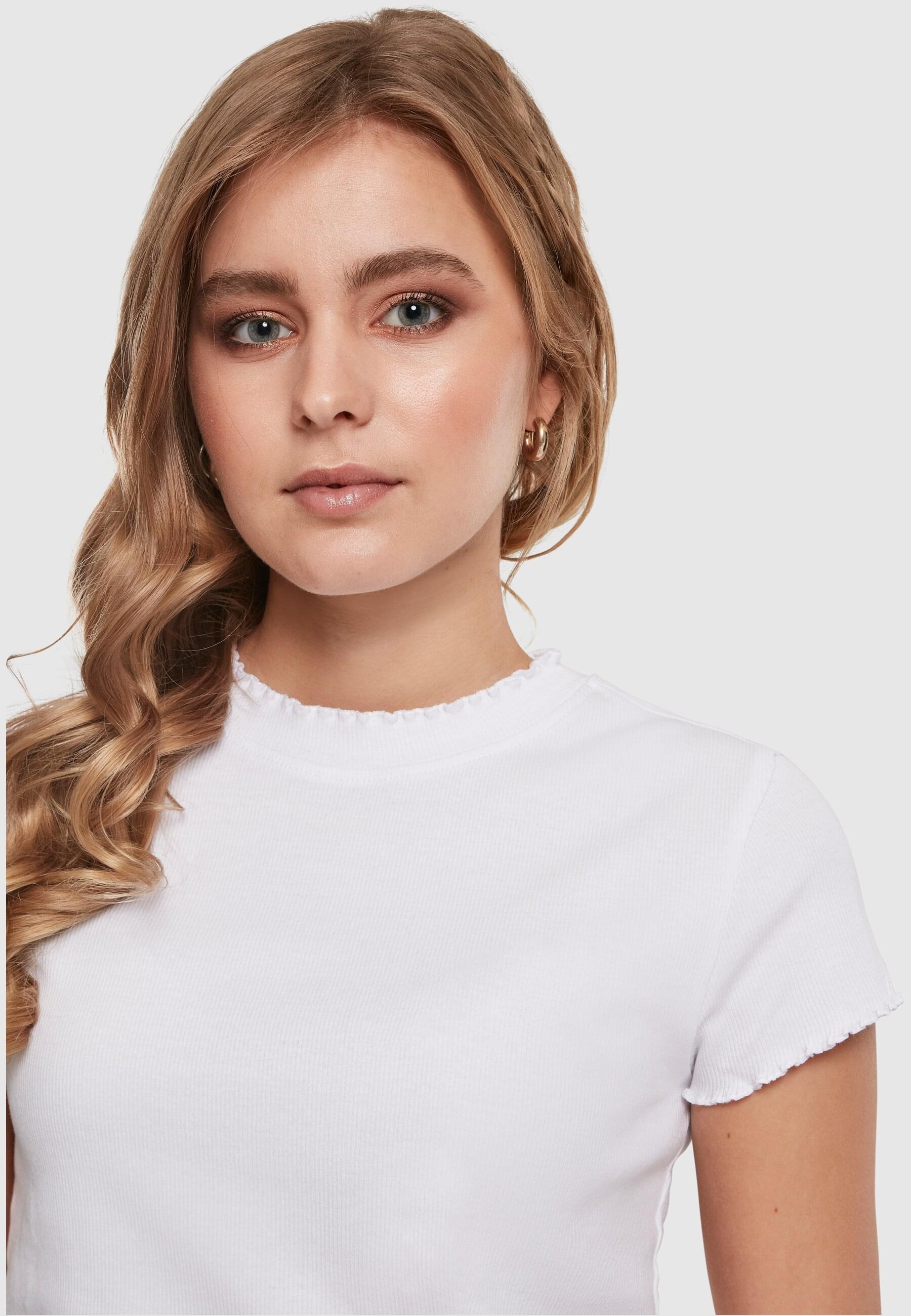 URBAN CLASSICS T-Shirt »Urban Classics Damen Ladies Cropped Rib Tee« 1 Stk.