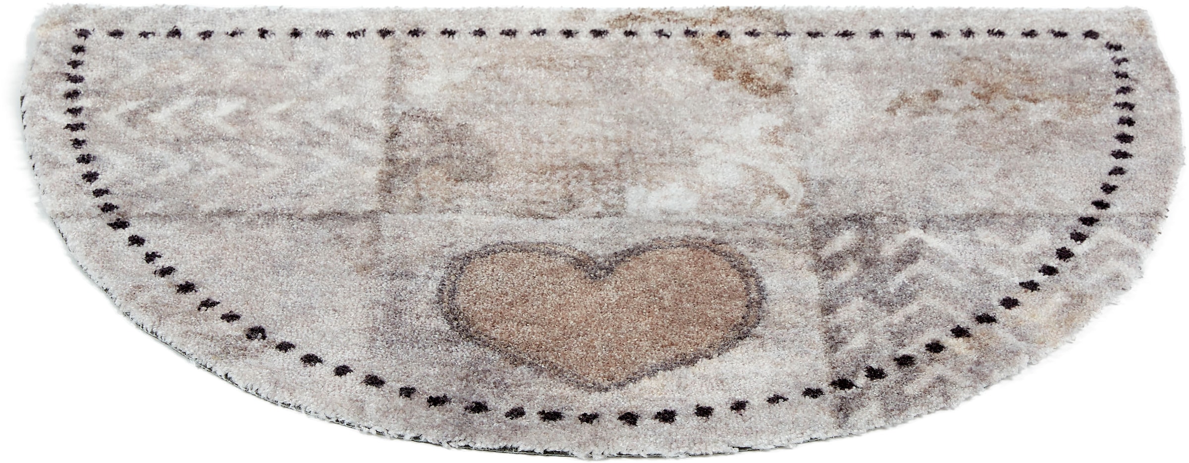 ASTRA Fußmatte »Pure&Soft 017«, halbrund, 7 mm Höhe, Sauberlaufmatte, weiche Oberfläche, waschbar, rutschfest