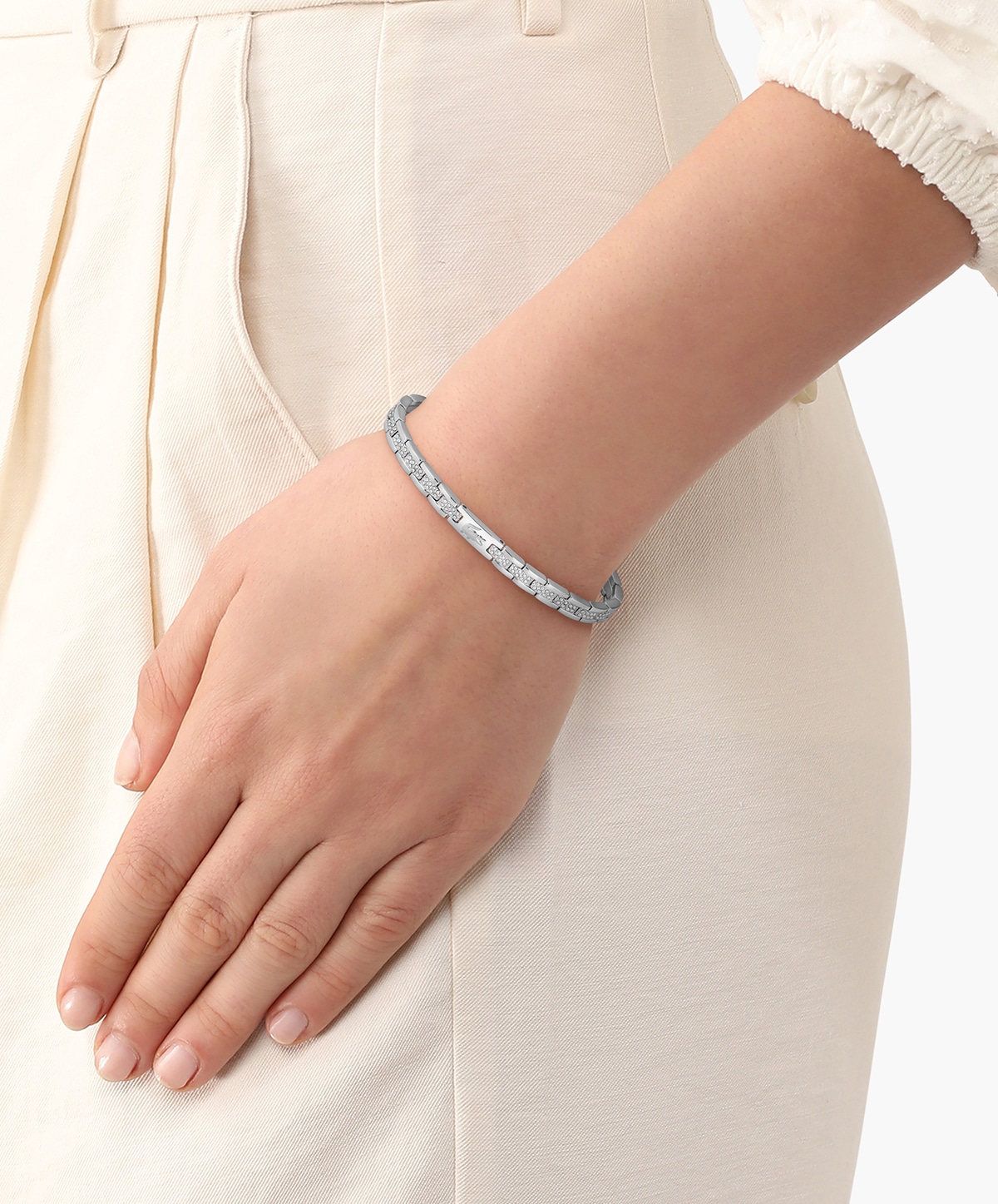 Lacoste Gliederarmband »METROPOLE« mit Glasstein