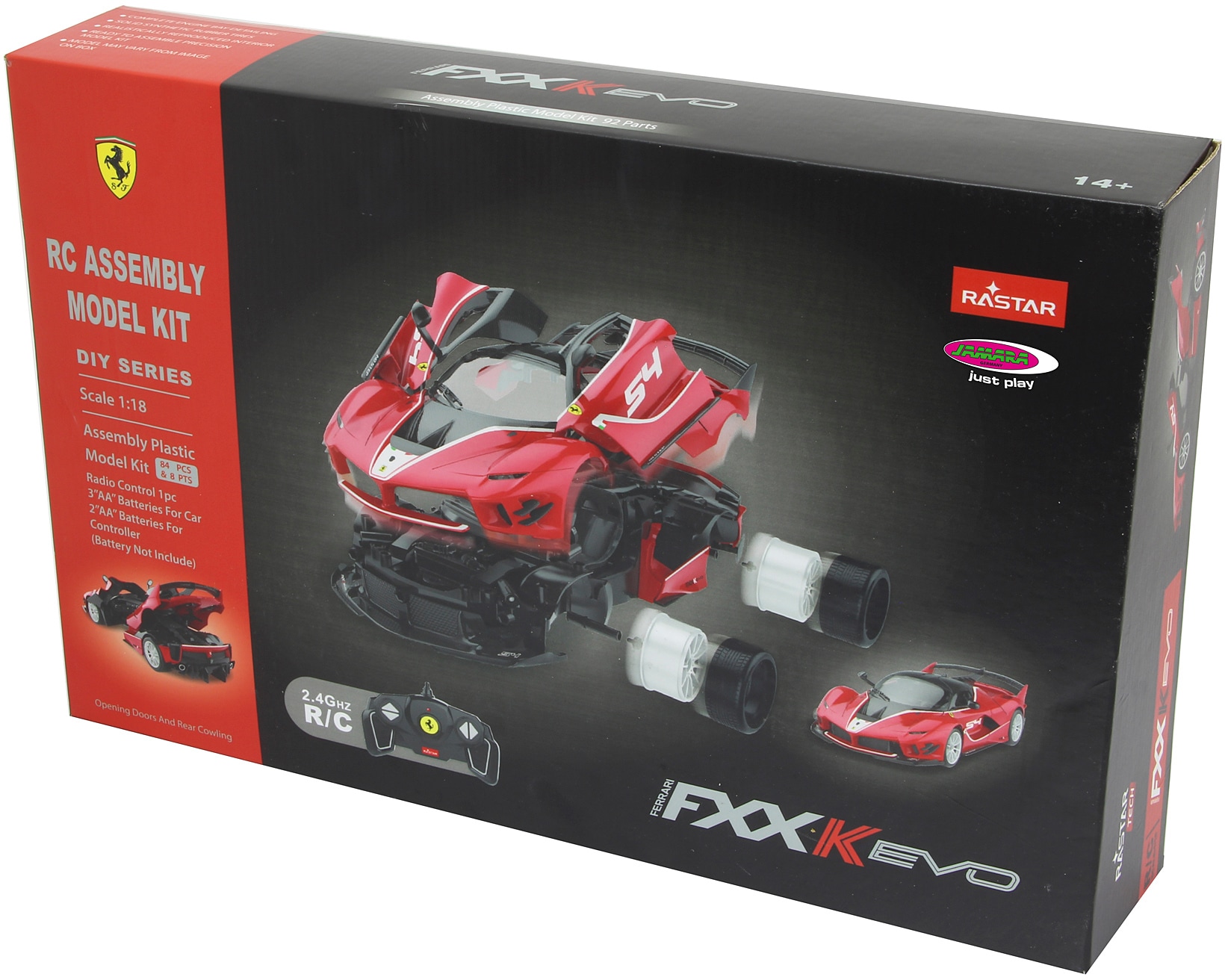 Jamara Modellbausatz »Ferrari FXX K Evo 1:18, rot - 2,4 GHz«, 1:18