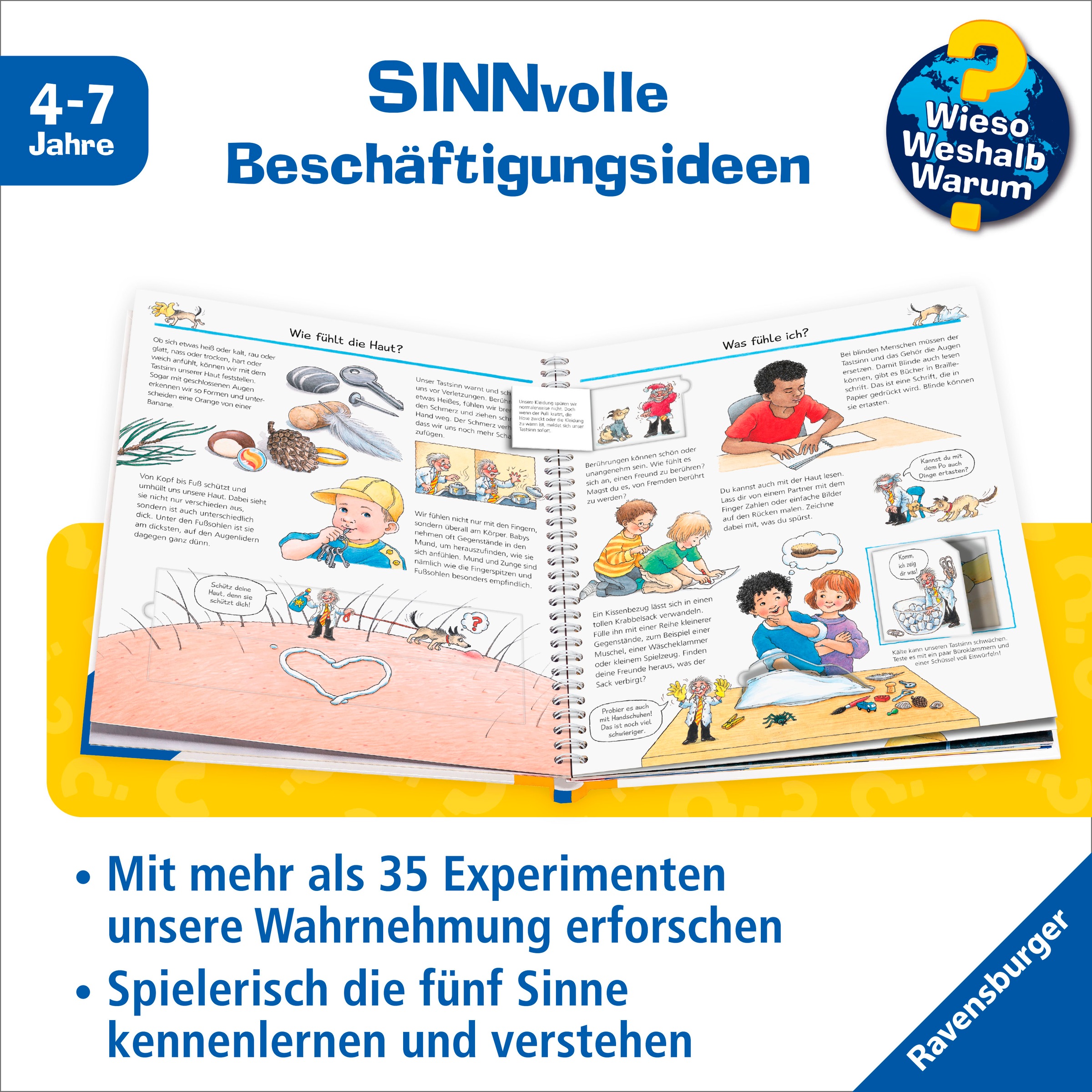 Ravensburger Buch »Wieso? Weshalb? Warum?, Band 31: Experimentieren mit allen Sinnen«, Made in Europe