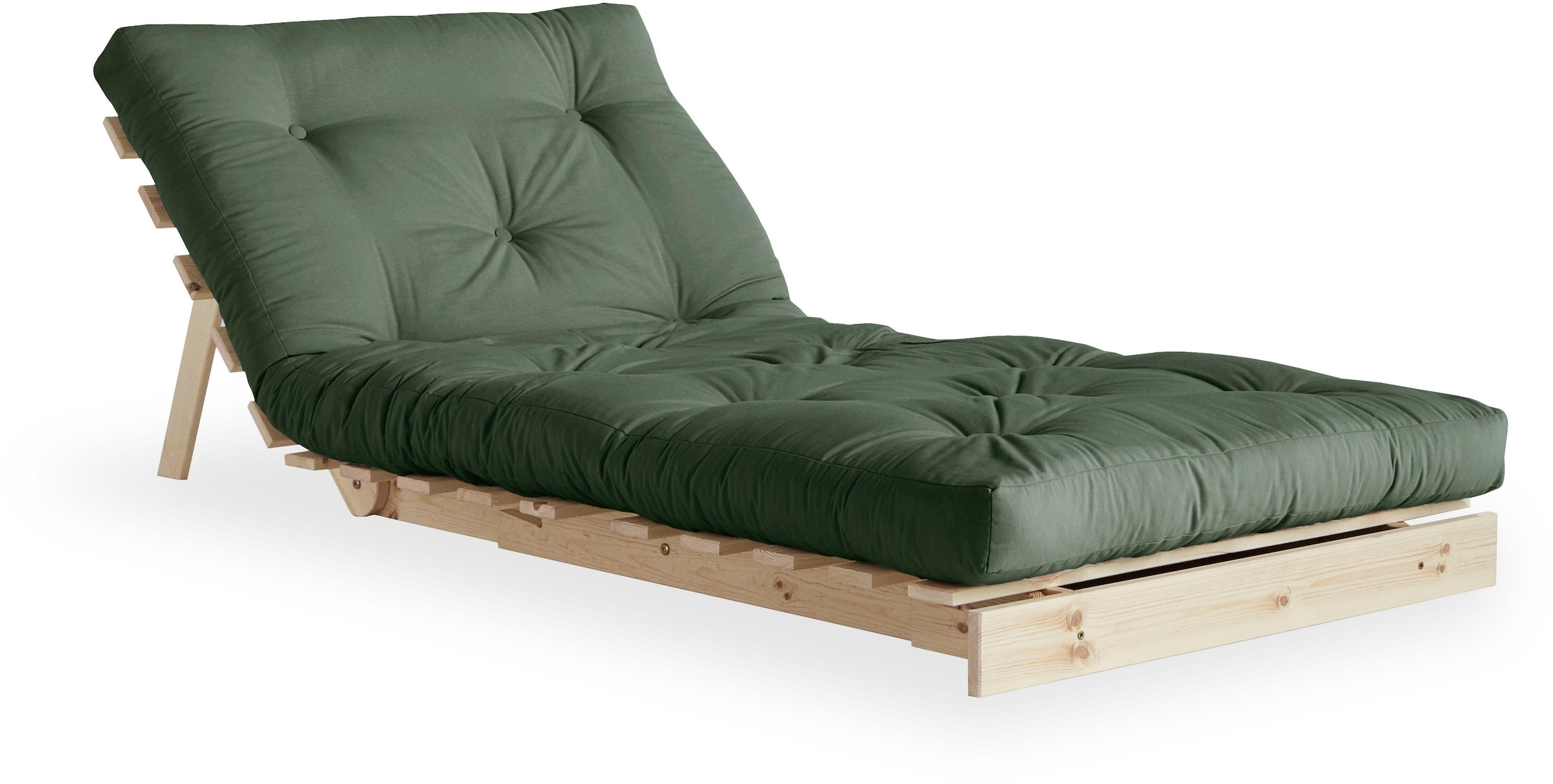 Karup Design Schlafsofa »Roots 90 Schlafsofa, Gästebett, Sofa mit Futonmatratze«, Inkl. Futonmatratze, Liegefläche 90x200 cm, FSC® zertifizierte Kiefer