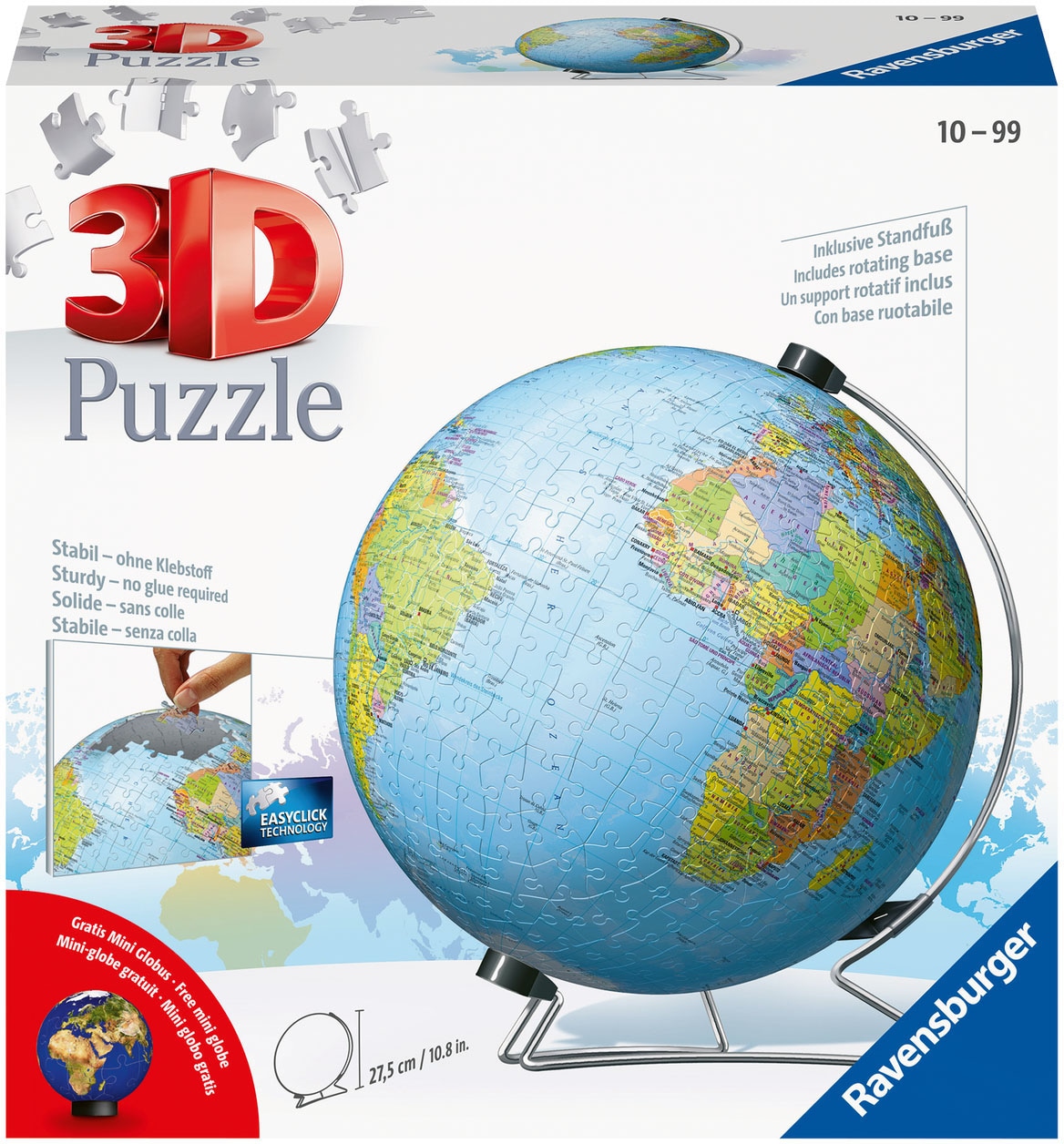 Ravensburger Puzzleball »Globus in deutscher Sprache«, Made in Europe, FSC® - schützt Wald - weltweit
