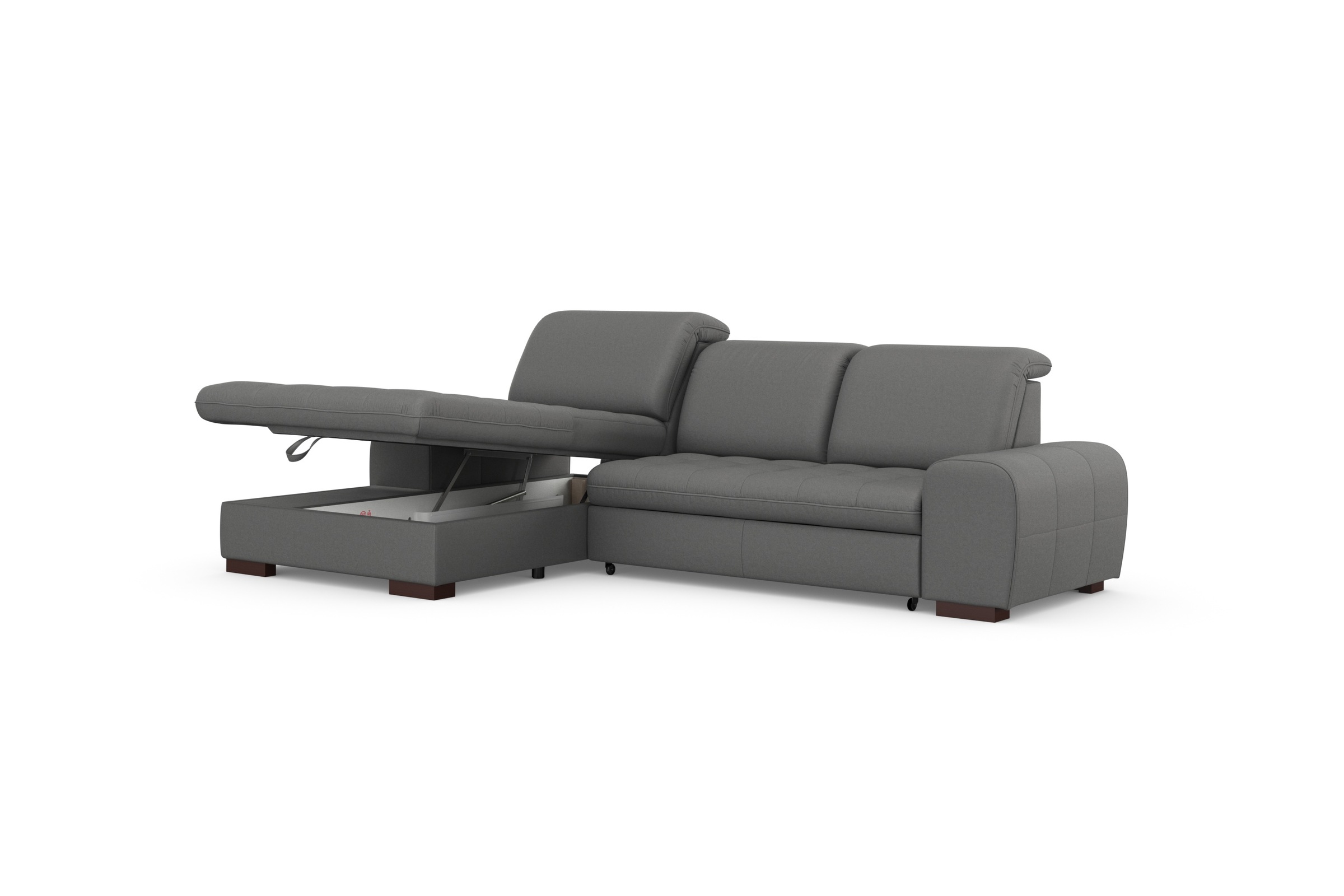 sit&more Ecksofa »Luxor L-Form«, wahlweise mit Bettfunktion, Bettkasten und Kopfteilverstellung