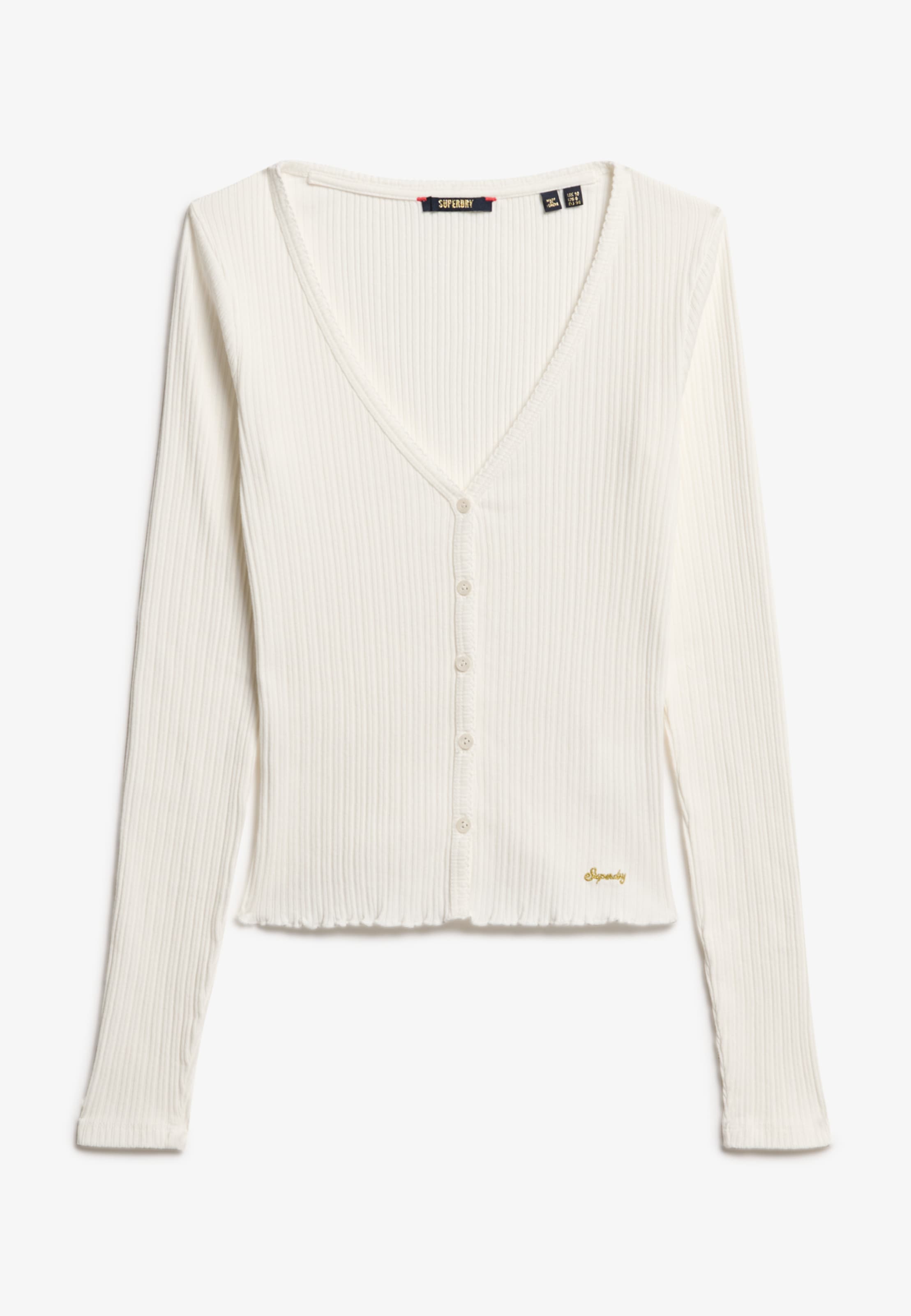 Superdry Langarmshirt »ESSENTIAL BUTTON THRU LS TOP«