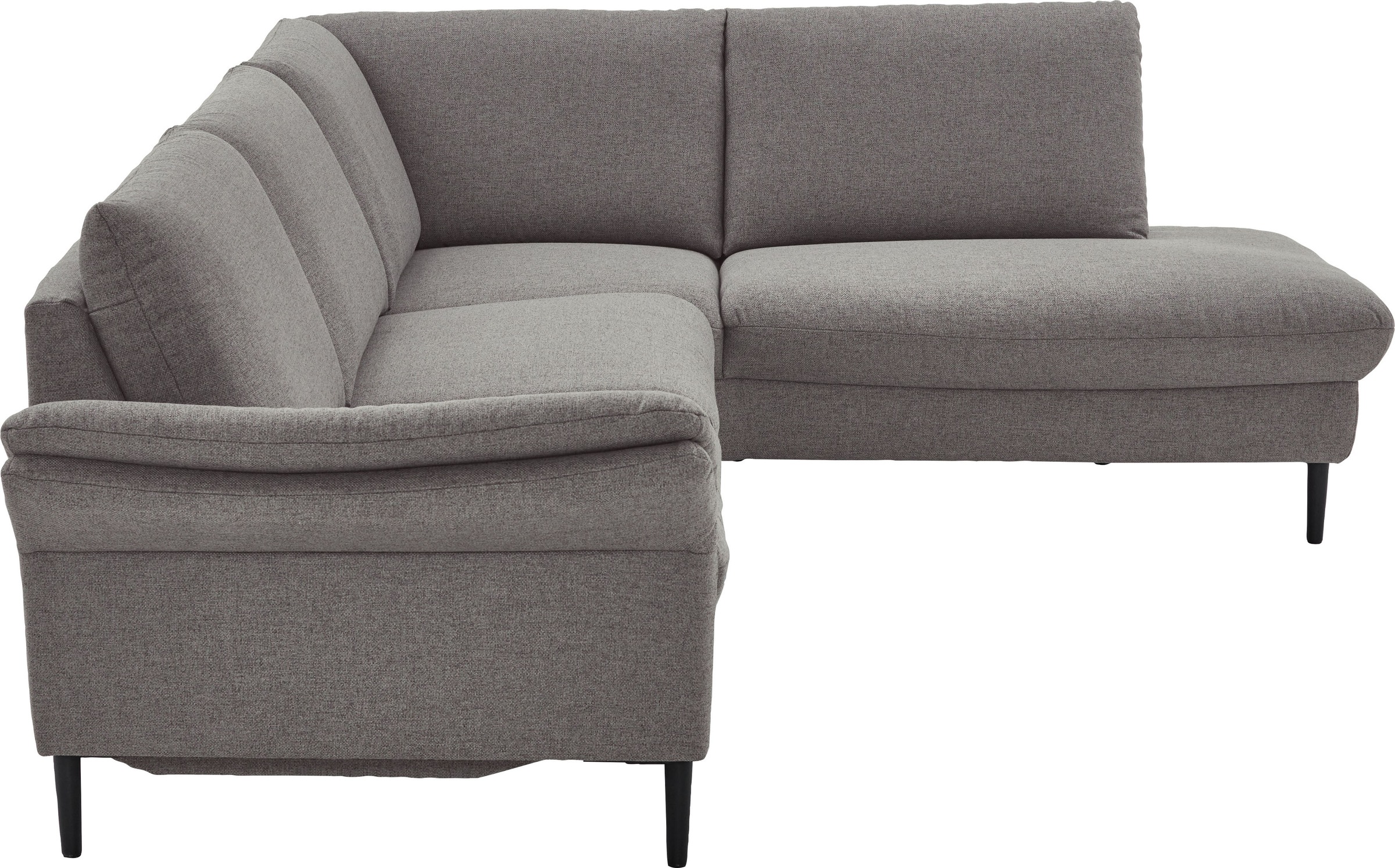 Places of Style Ecksofa »Sarsina: mit Tonnentaschen-Federkern, perfekt zum Entspannen L-Form«, inklusive 2 motorischen Relaxfunktionen mit Herz-Waage-Beschlag