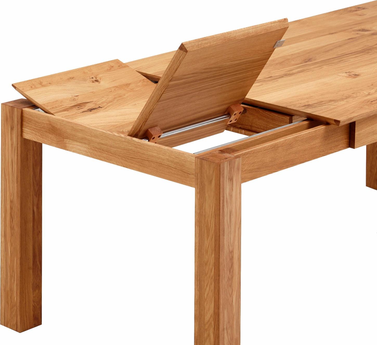Relita Esstisch »Family« mit Auszugsfunktion, Eiche geölt, massiv günstig online kaufen