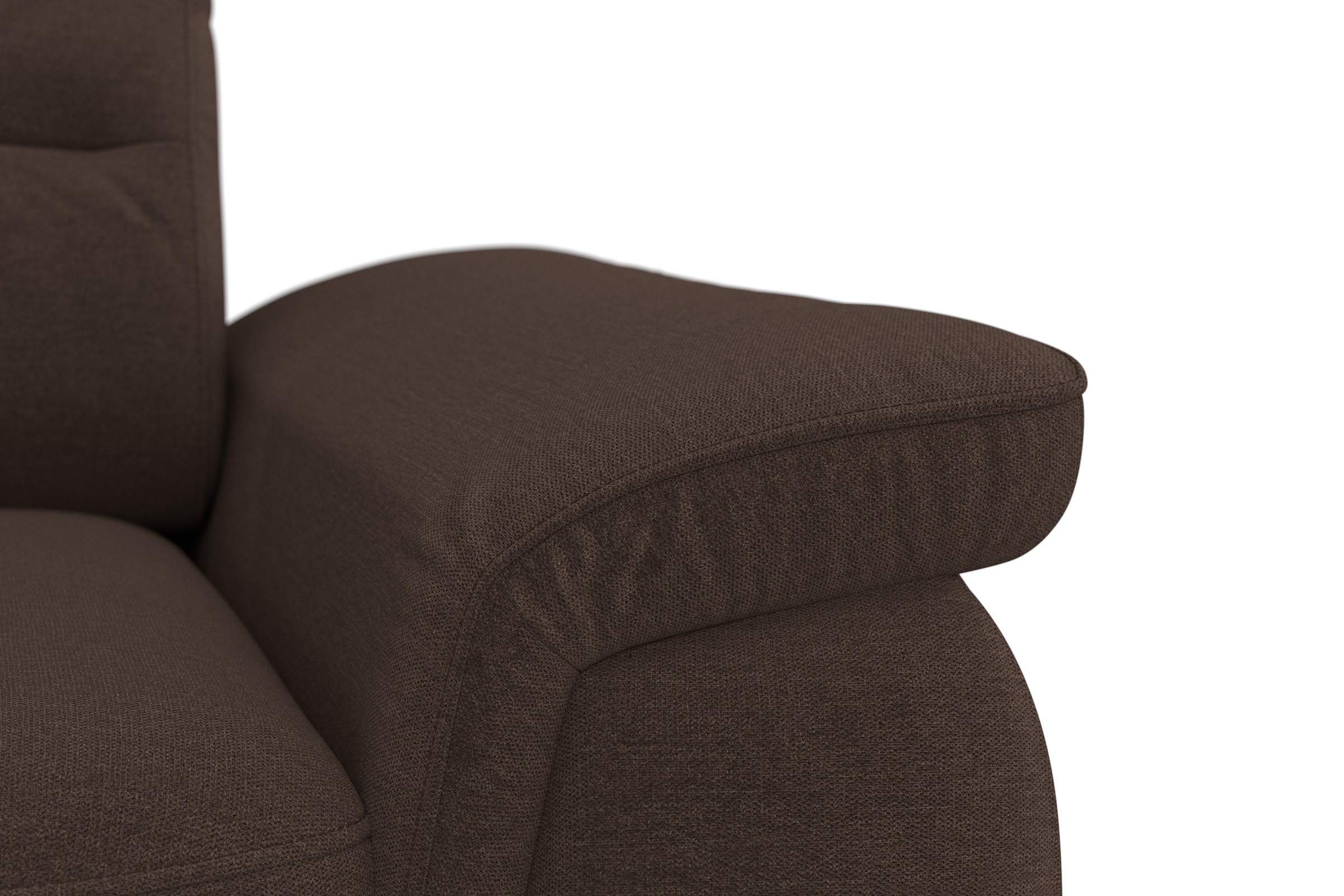 sit&more Ecksofa »Sinatra L-Form«, optinal mit Kopfteilverstellung und Armteilfunktion, Metallfüße