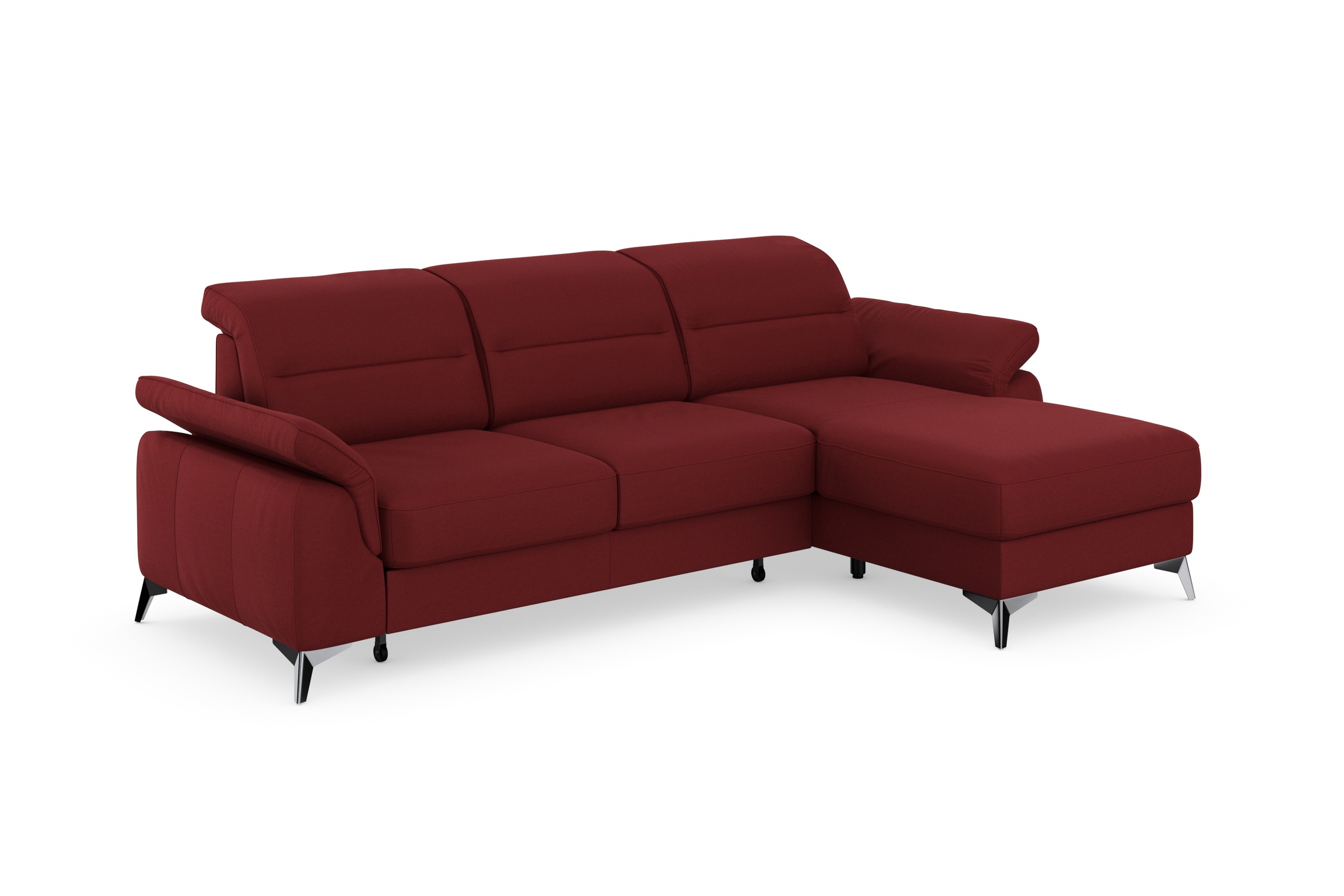 sit&more Ecksofa »Sinatra L-Form«, mit Recamiere, optinal mit Kopfteilverstellung und Armteilfunktion